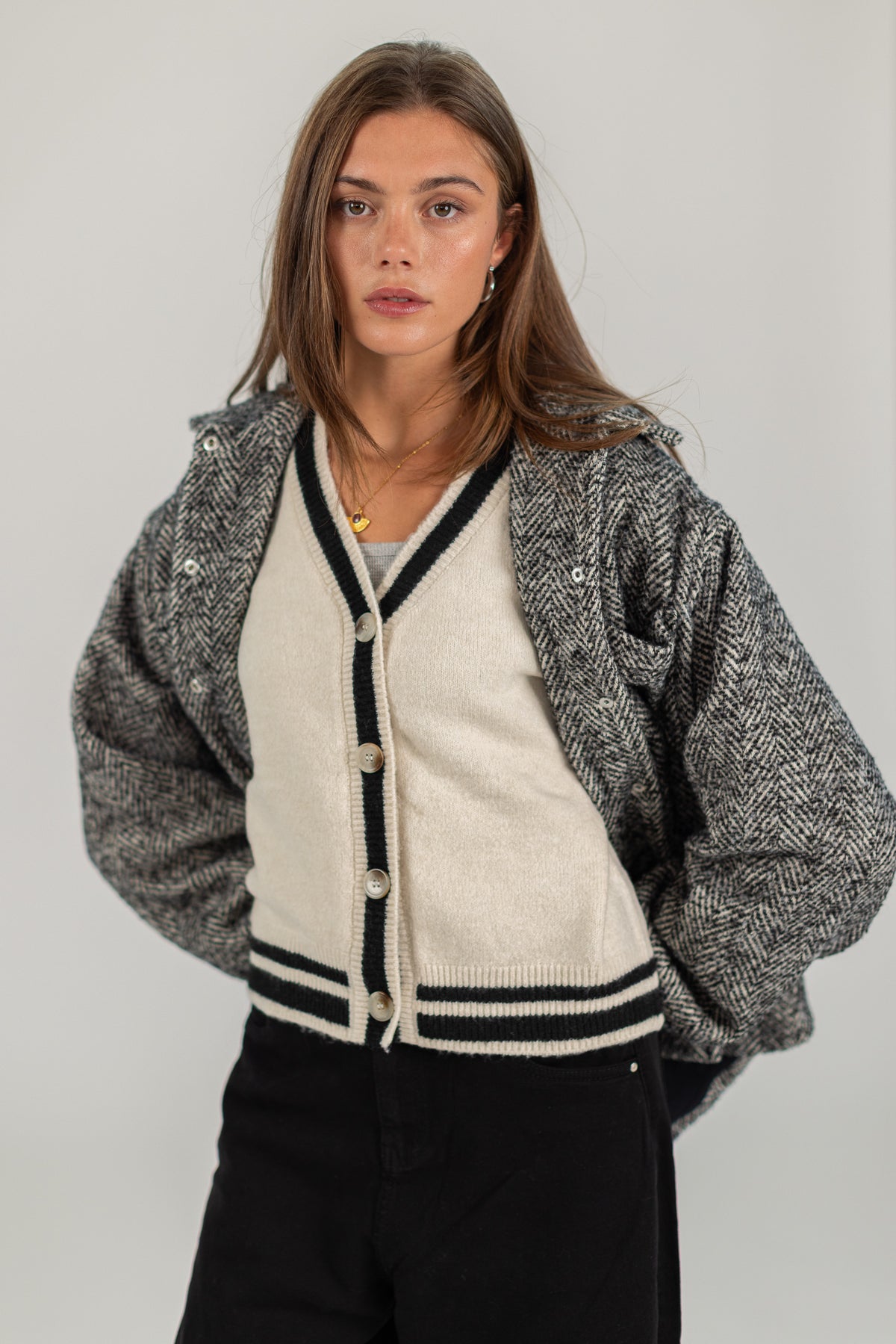 Knitted Cardigan Auri Cream