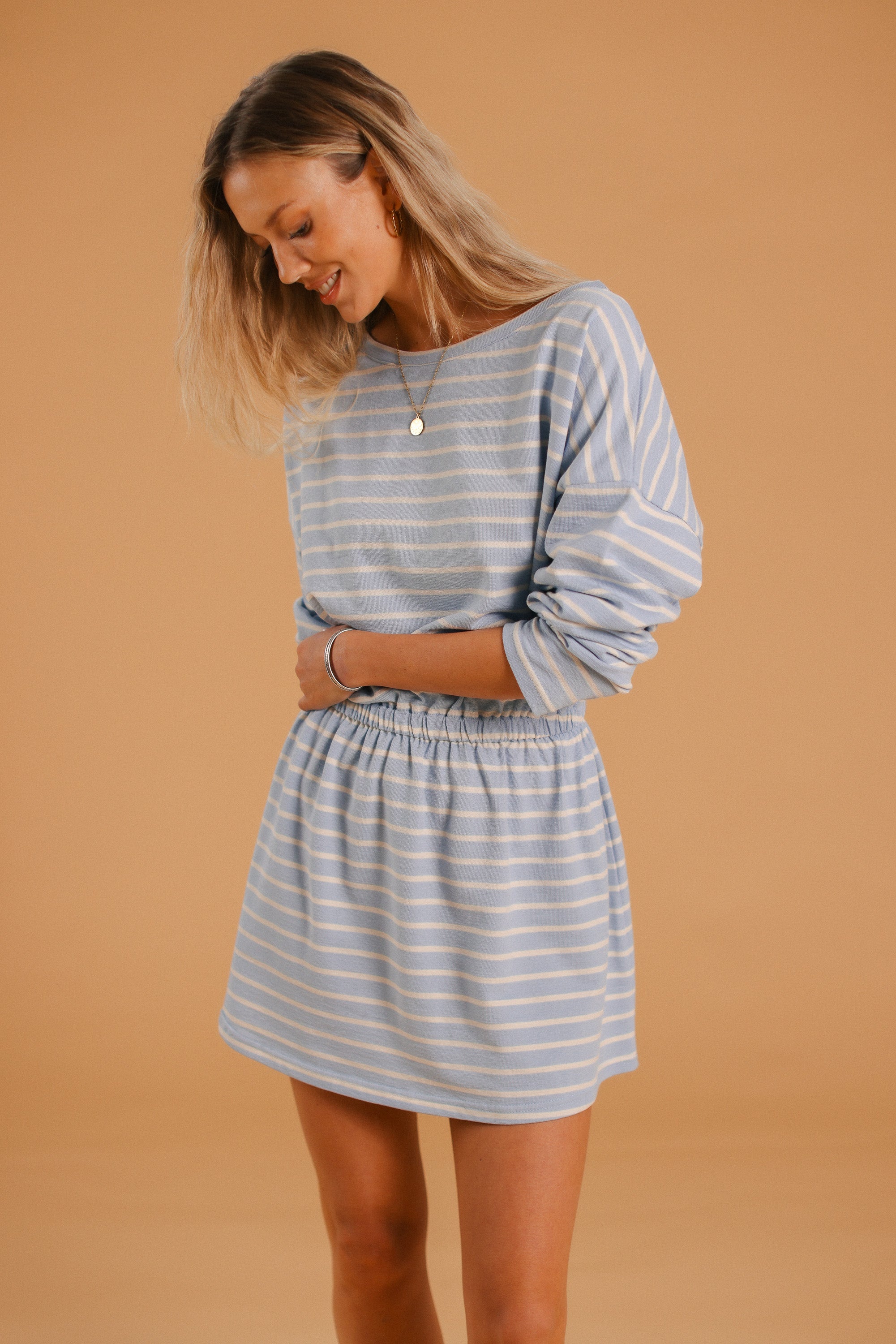 Dress Isabela Light Blue Stripes
