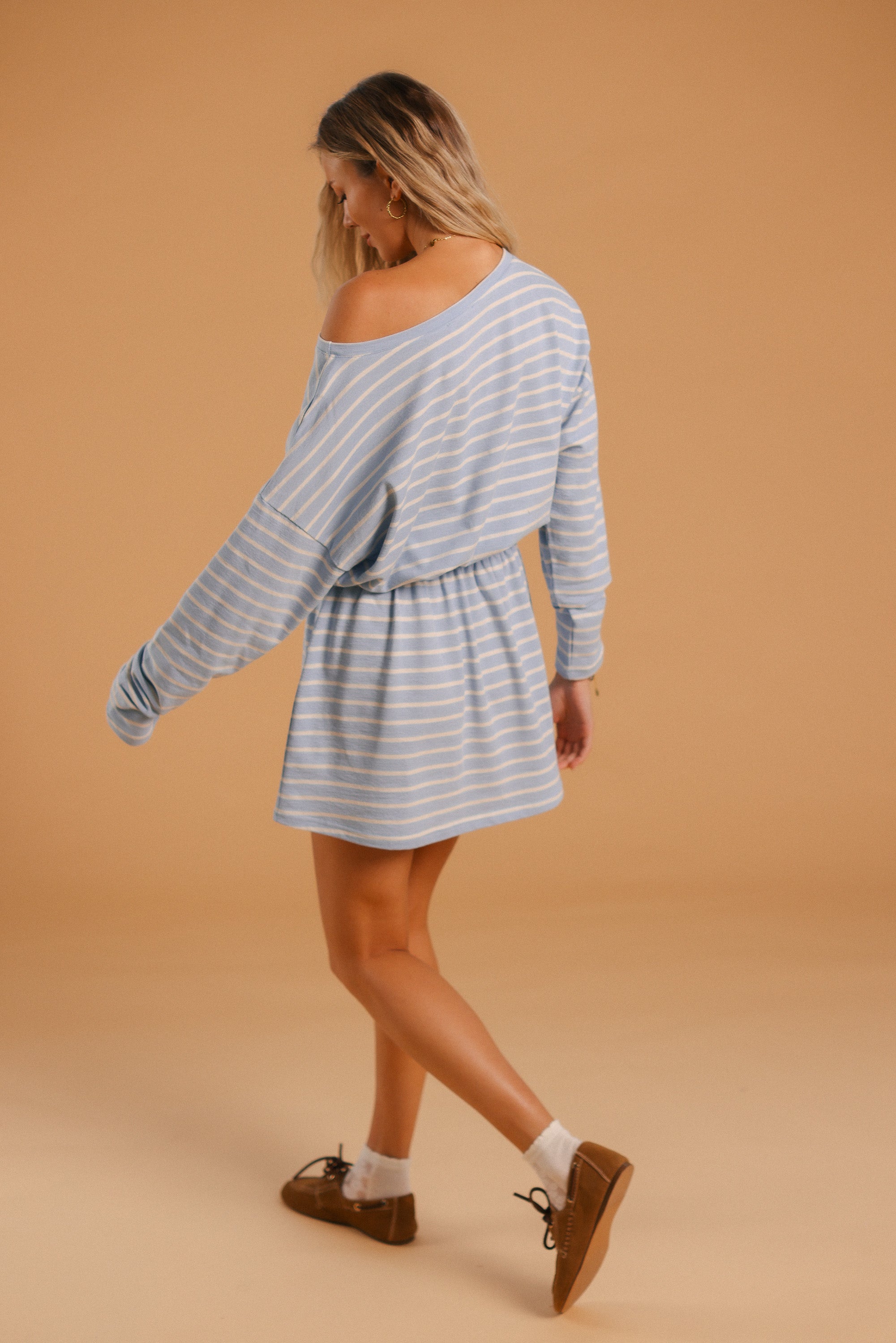 Dress Isabela Light Blue Stripes
