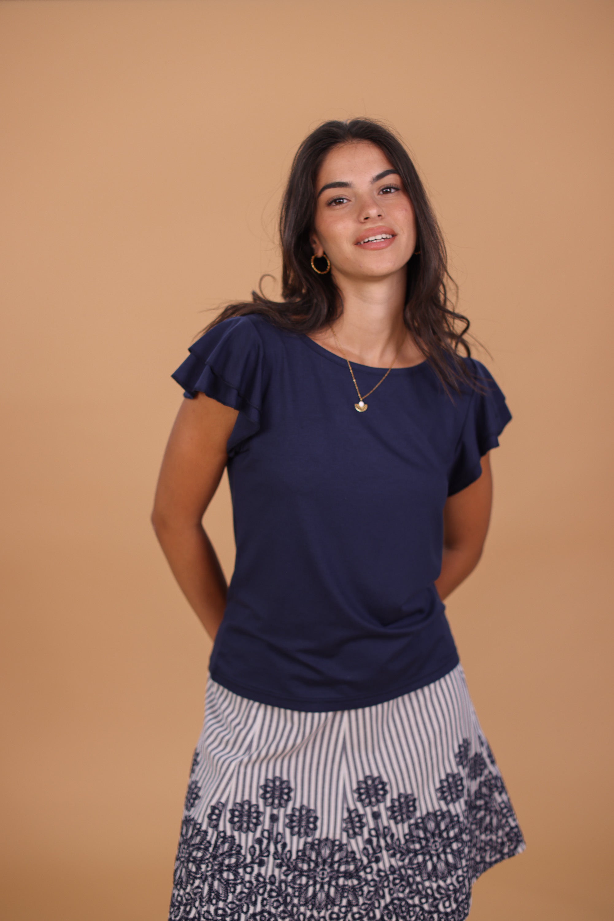 Top Odile Navy