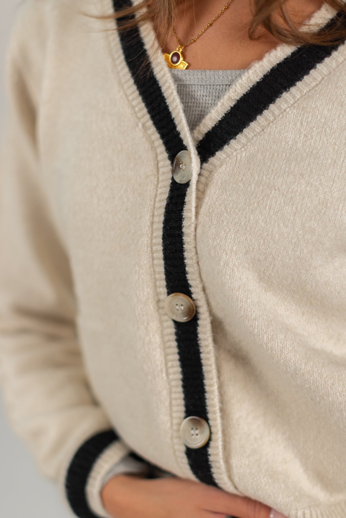 Knitted Cardigan Auri Cream