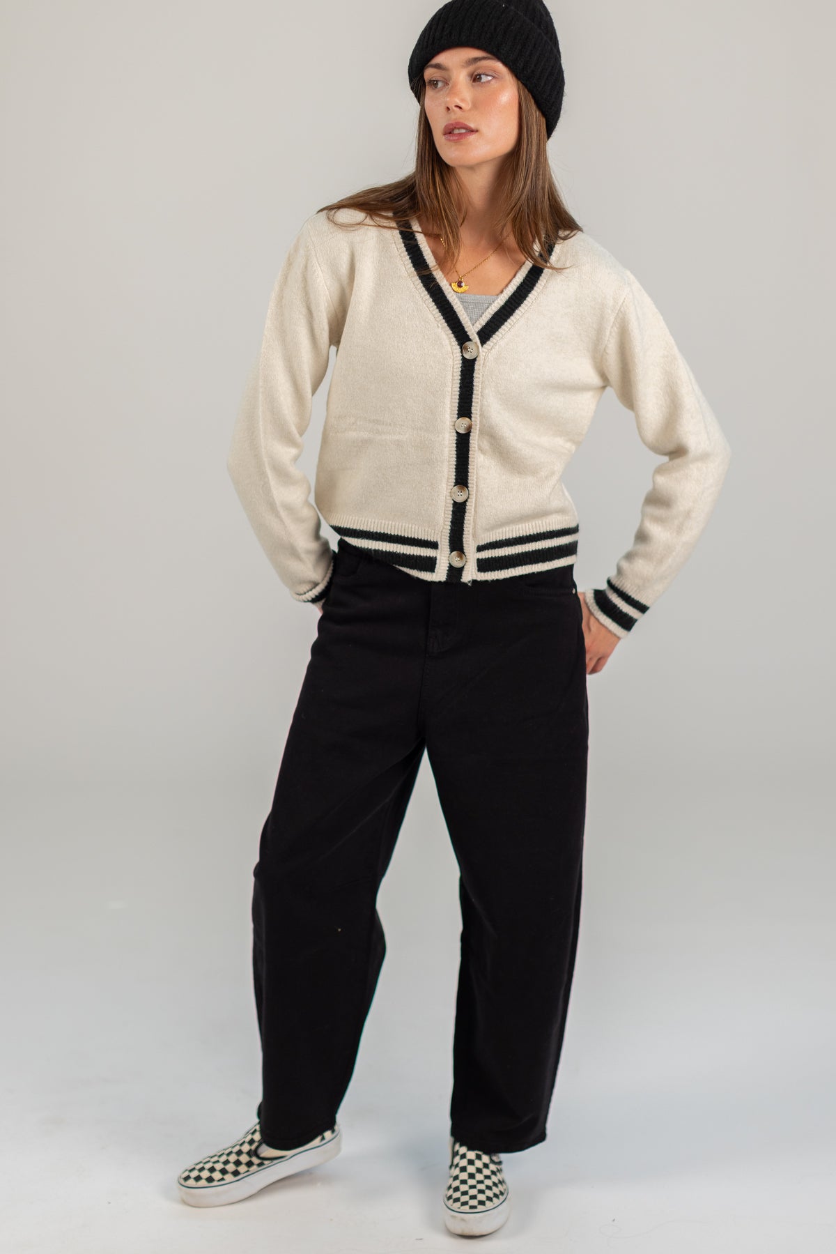 Knitted Cardigan Auri Cream