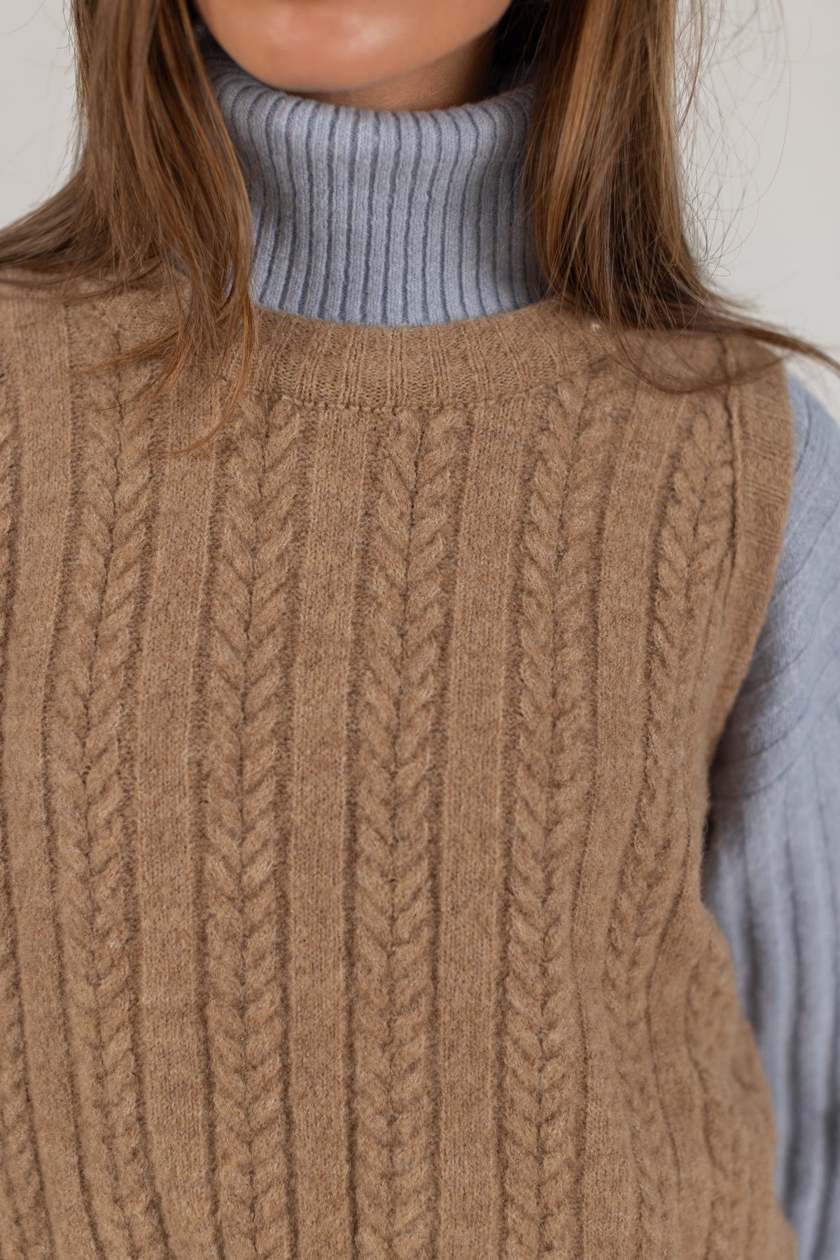 Knit Vest Felix Mocca