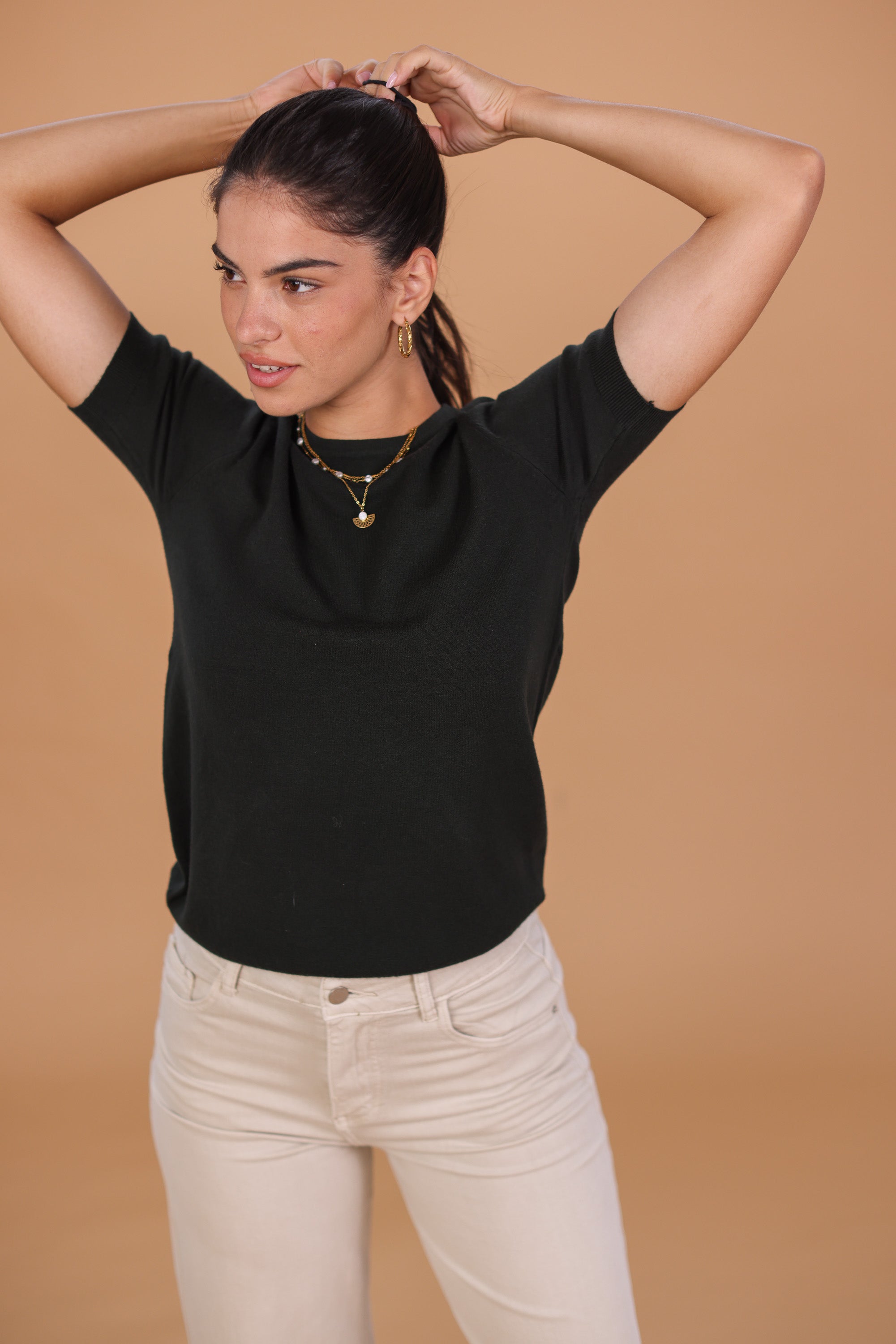 Strickpullover Lettie Waldgrün