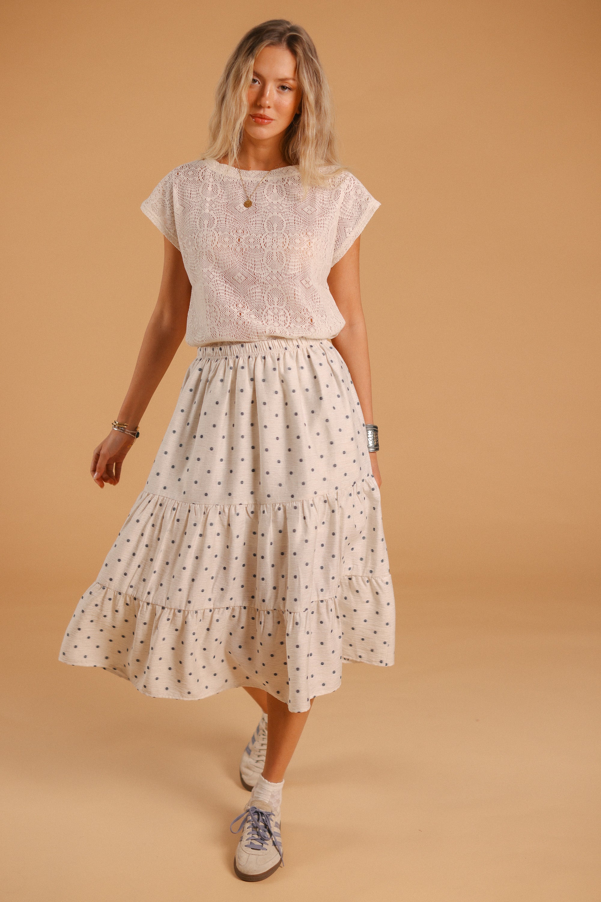 Skirt Martha Blue Polka