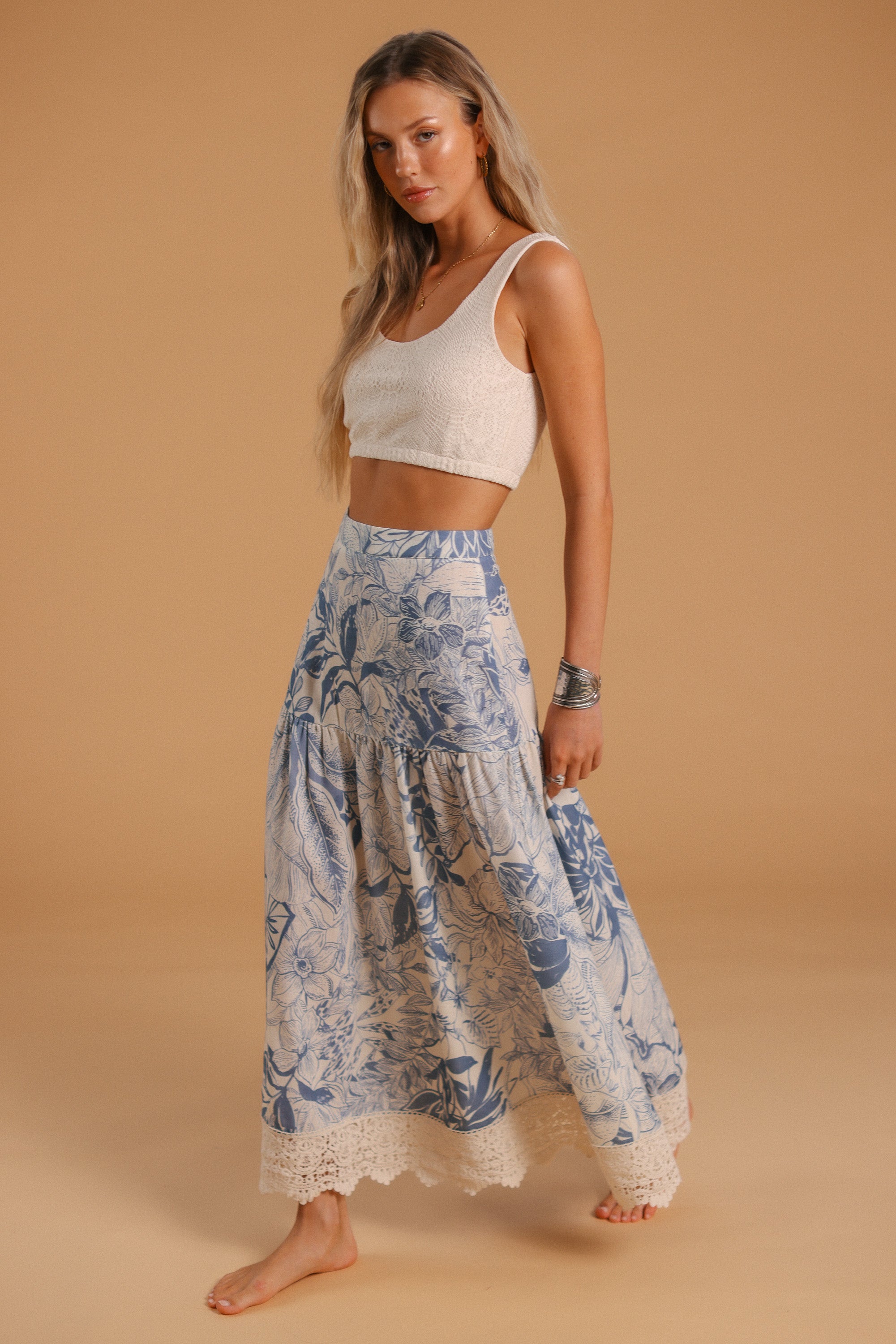Top Melina Cream Lace