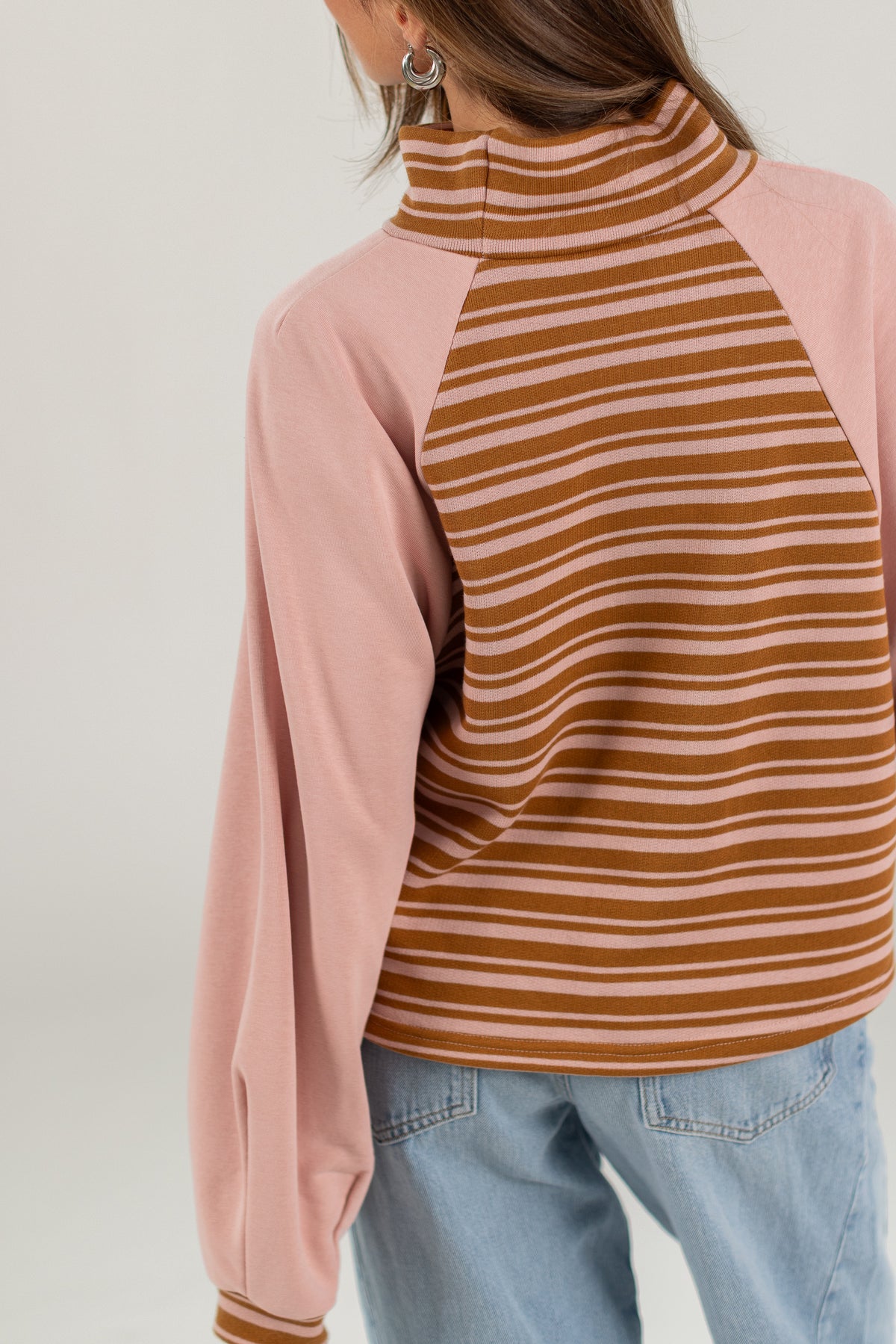 Sweater Lana Dusty Pink Stripes