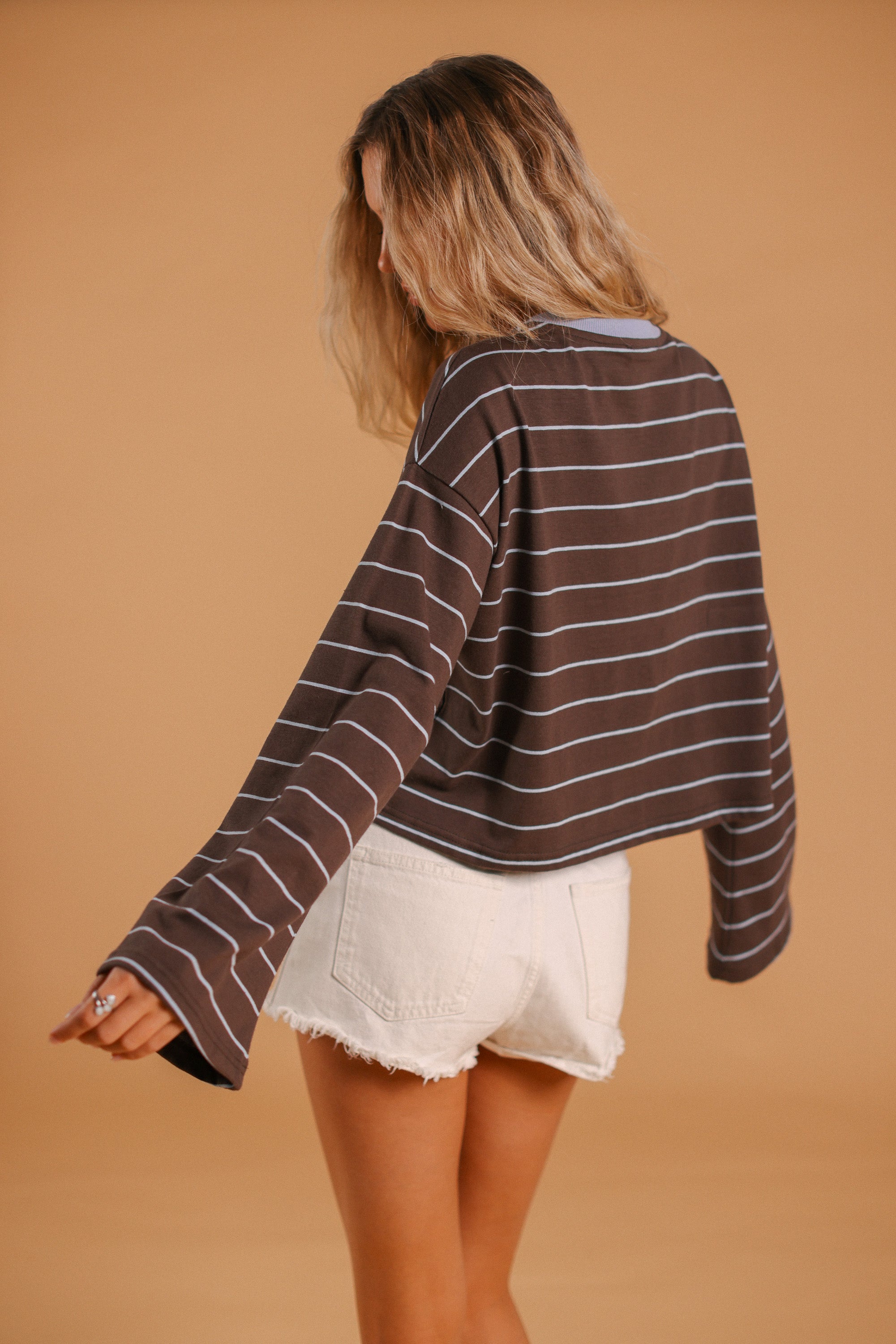 Top Verena Brown Stripes