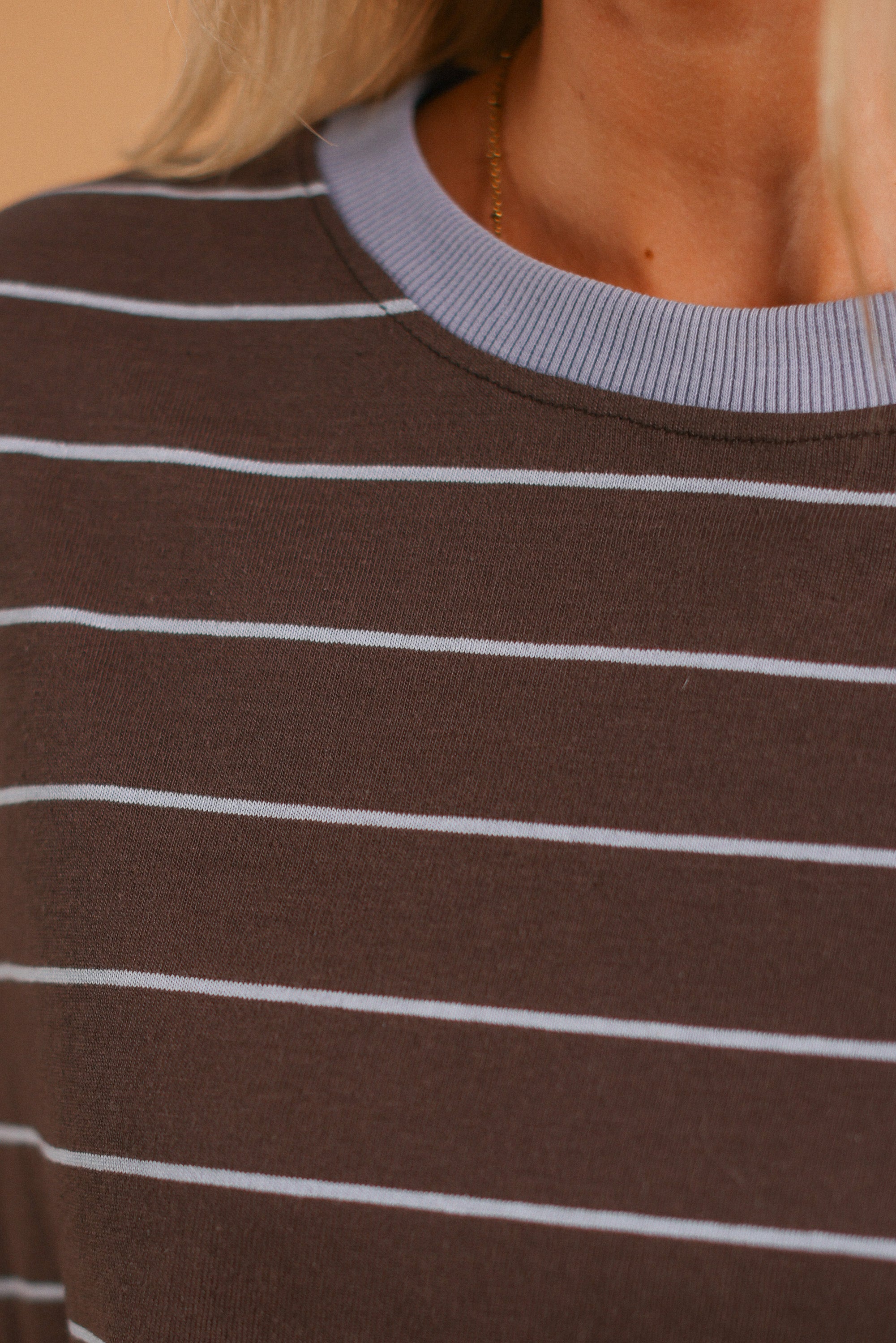 Top Verena Brown Stripes