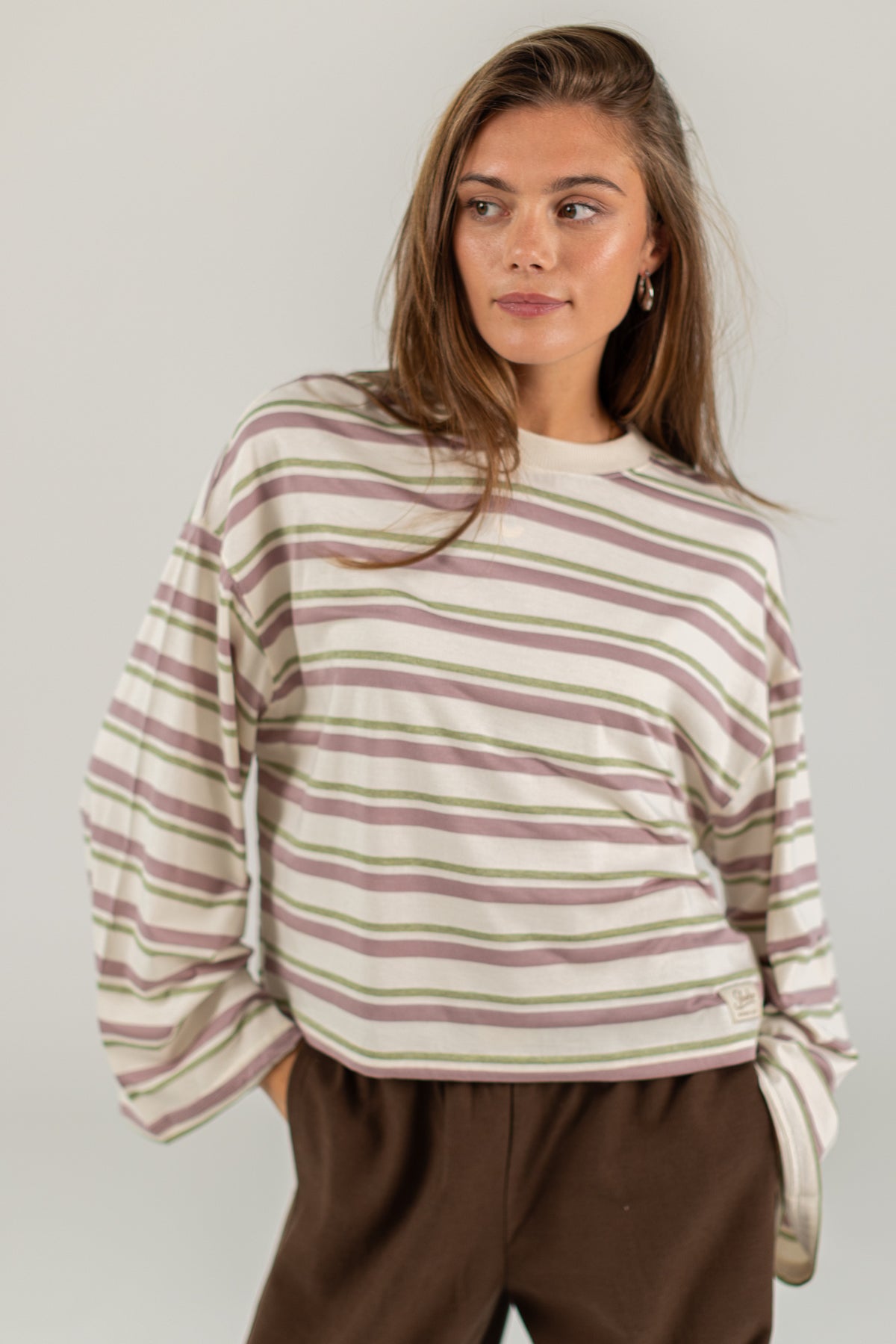Top Frankie Purple Stripes