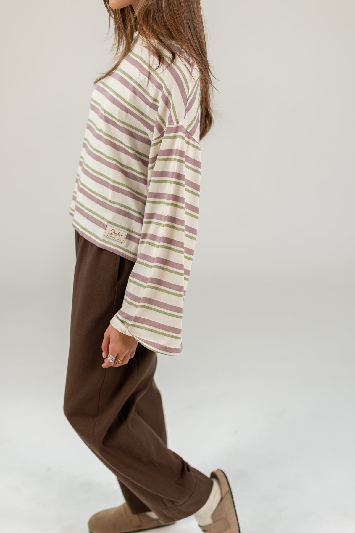 Top Frankie Purple Stripes