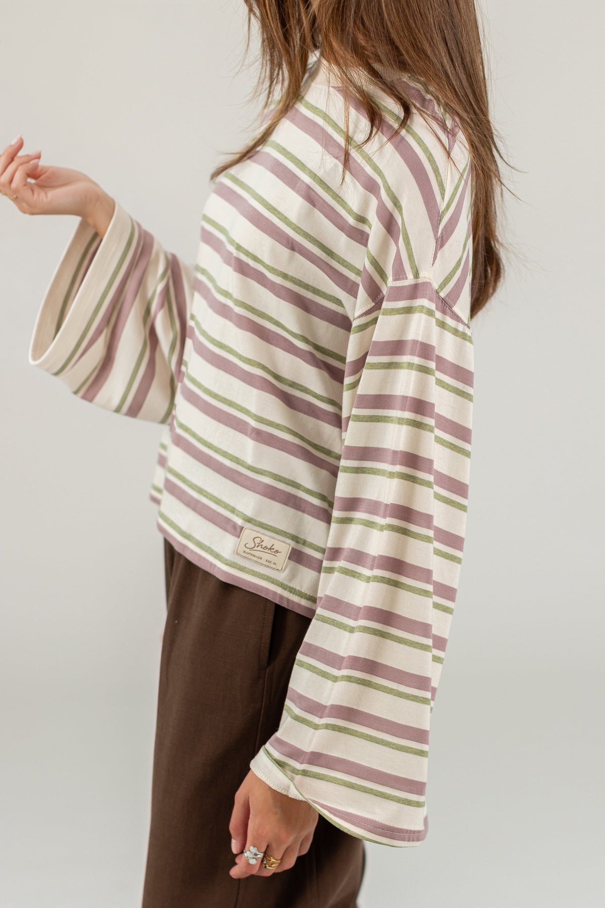 Top Frankie Purple Stripes