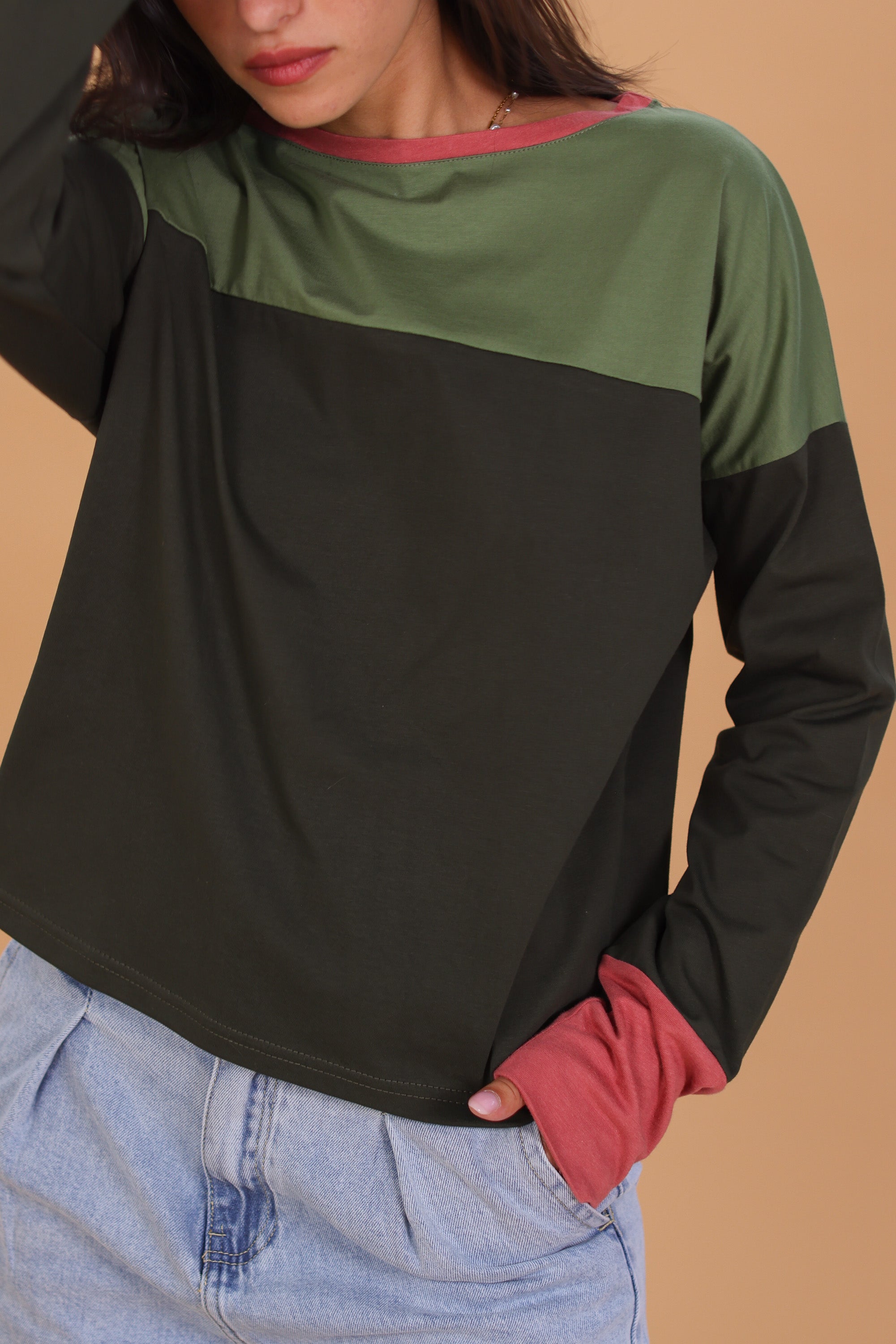 Top Dalianne Green Olive