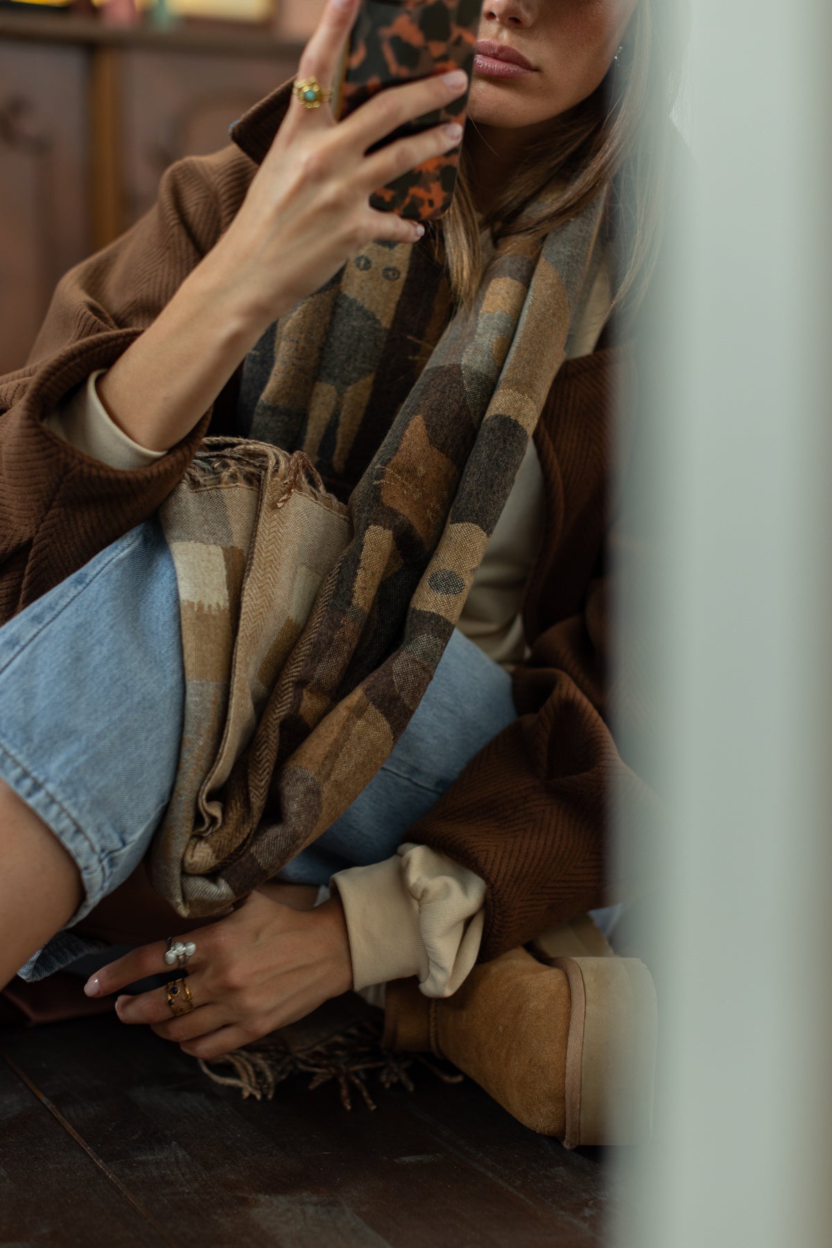 Scarf Mino Beige