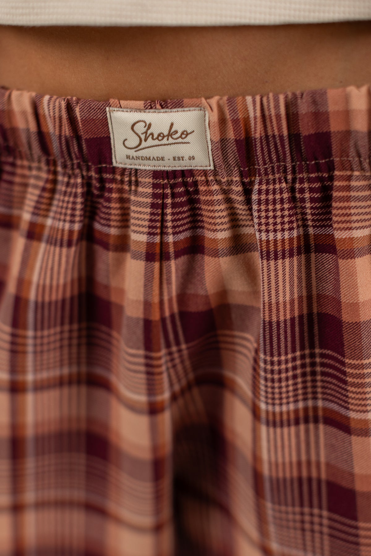 Trousers Seza Salmon Plaid