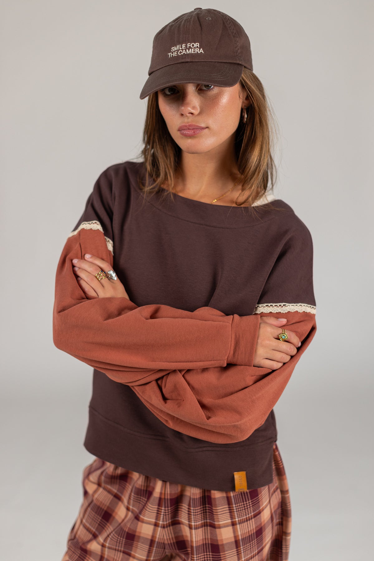 Sweater Caelia Brown Terracotta