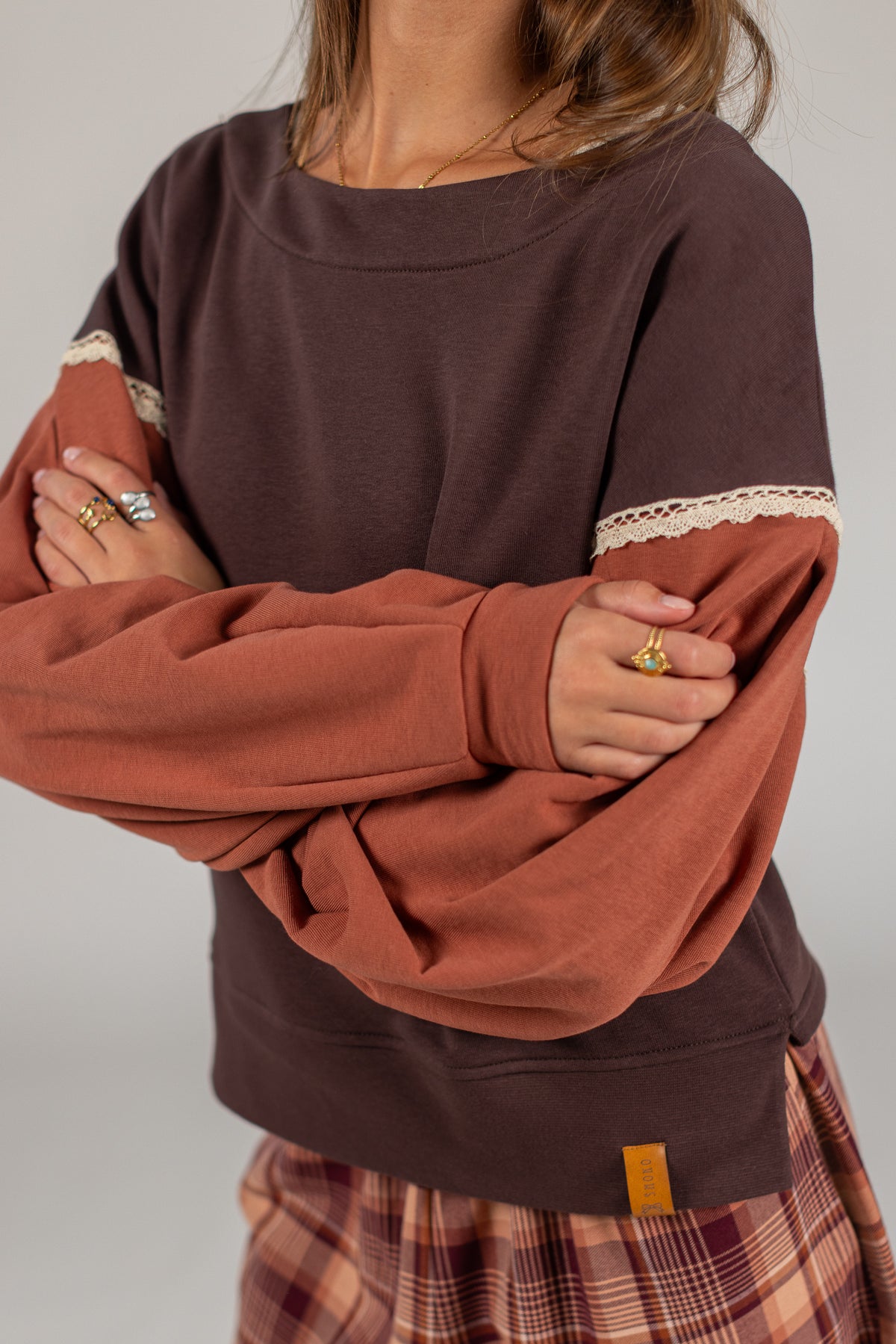 Sweater Caelia Brown Terracotta