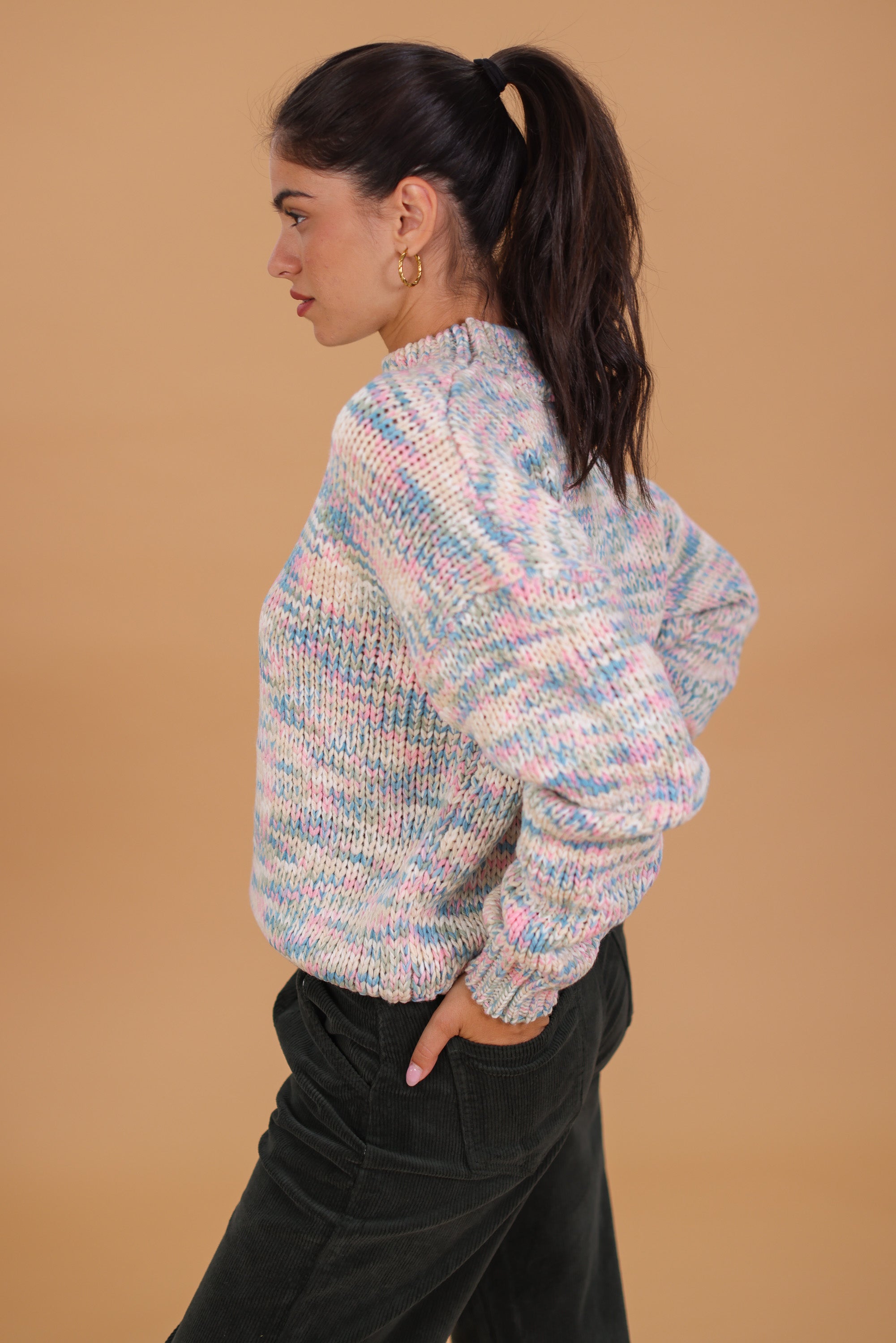 Knit Sweater Dreamy Blue