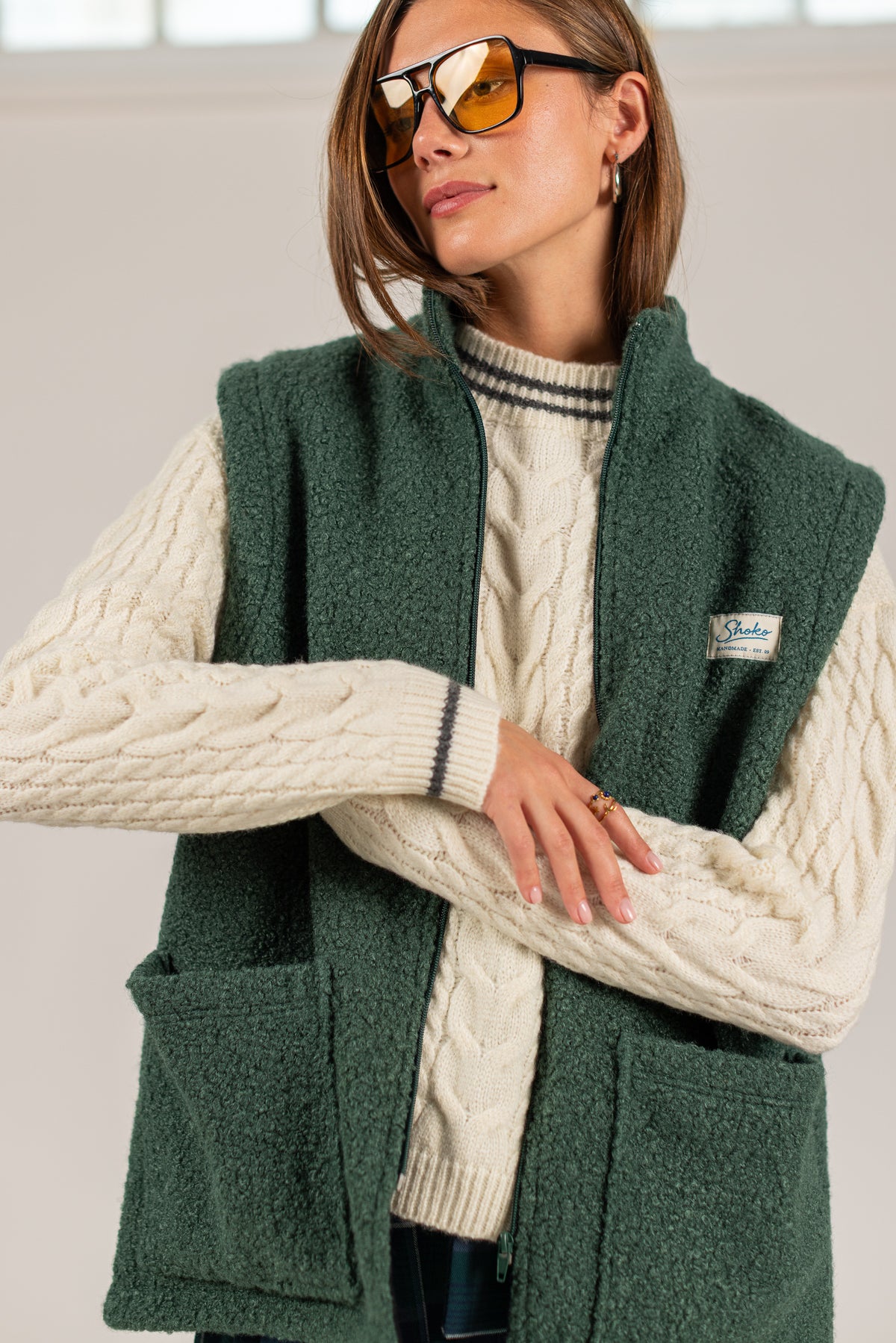 Vest Alena Dark Green