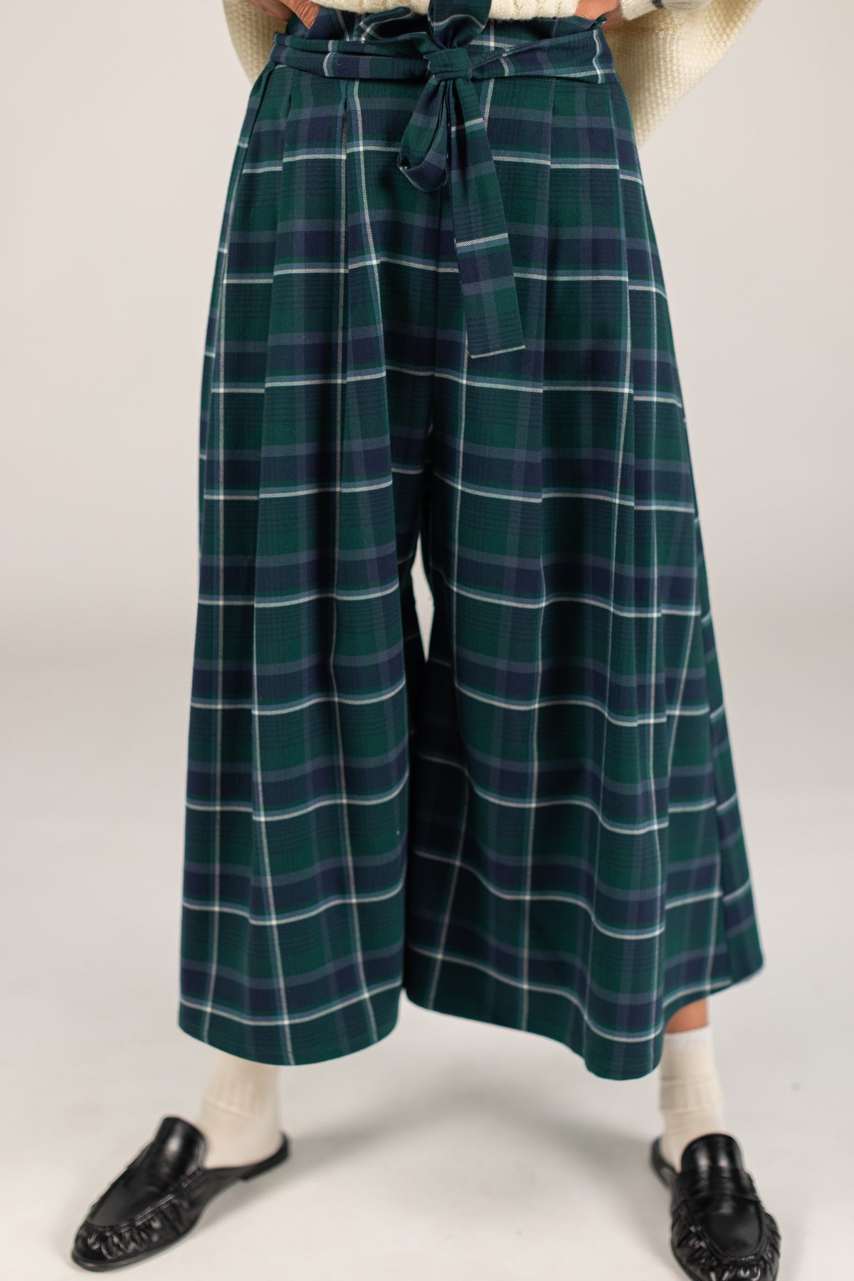 Jupe Culotte Vittoria Green Plaid