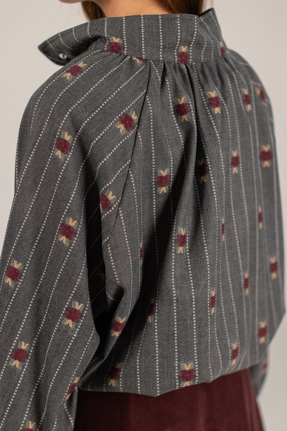 Bomber Jacket Noel Grey Pinstripes