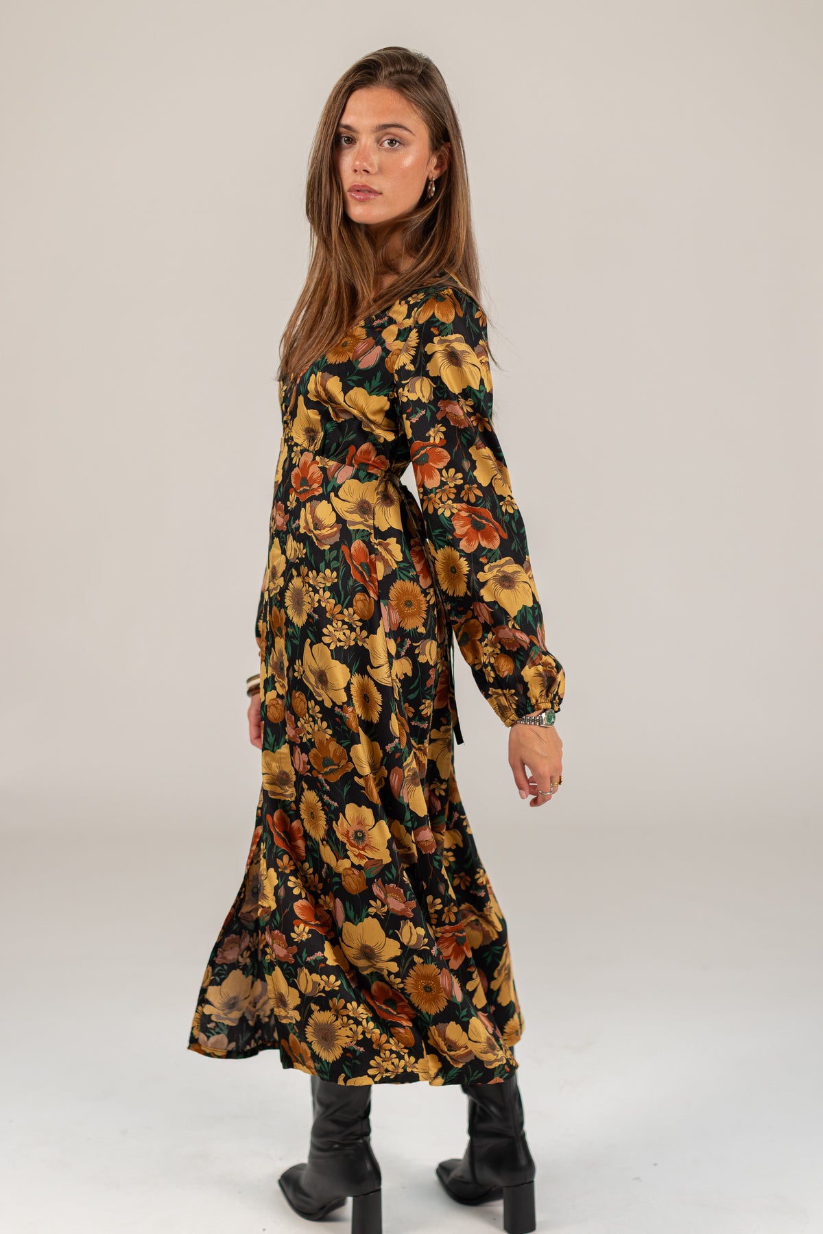 Dress Bronte Black Floral