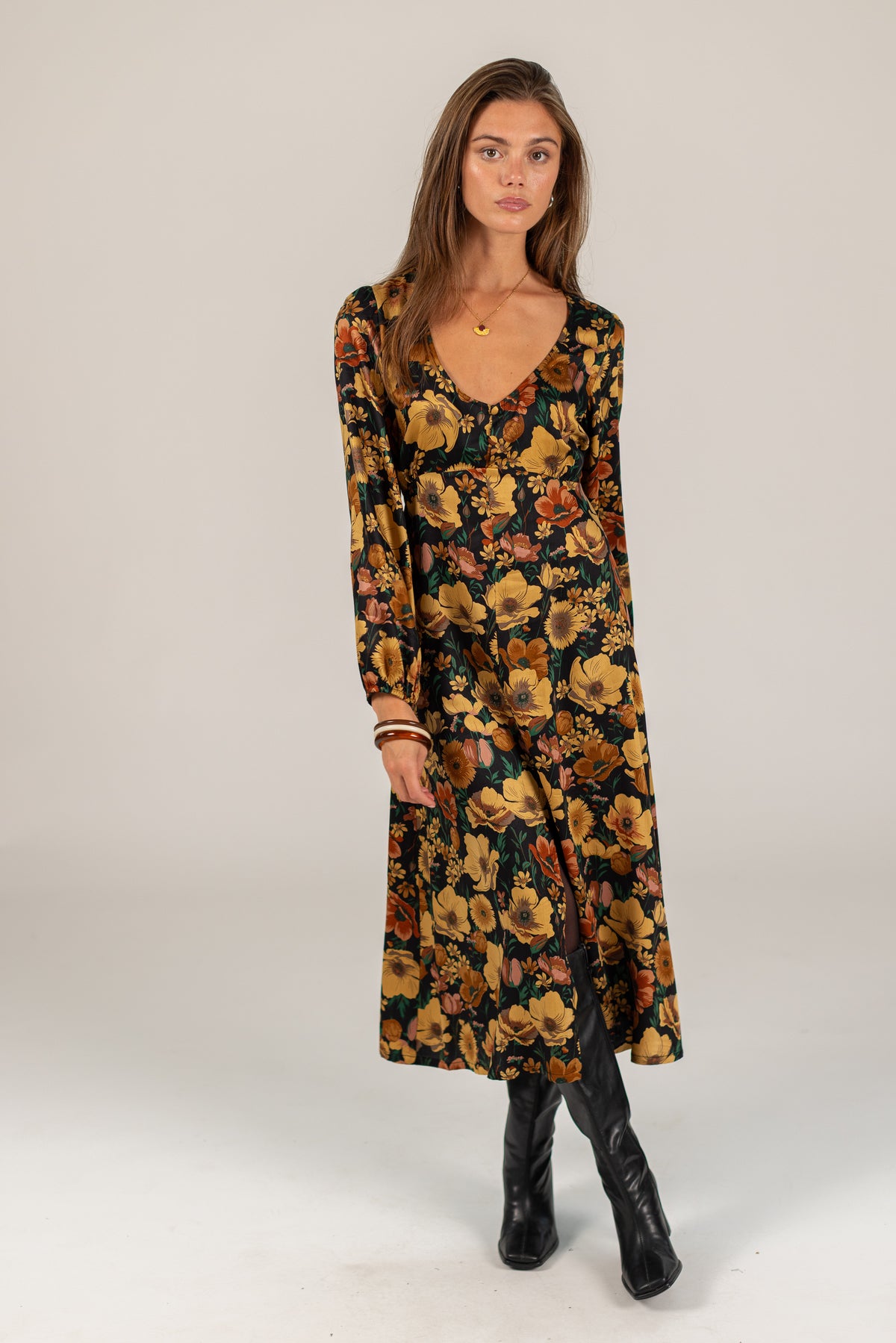 Dress Bronte Black Floral