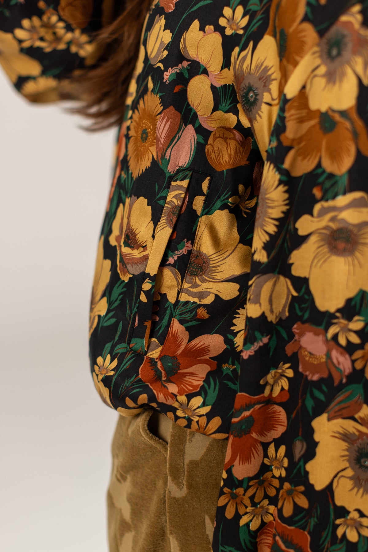 Bomber Jacket Jody Black Floral