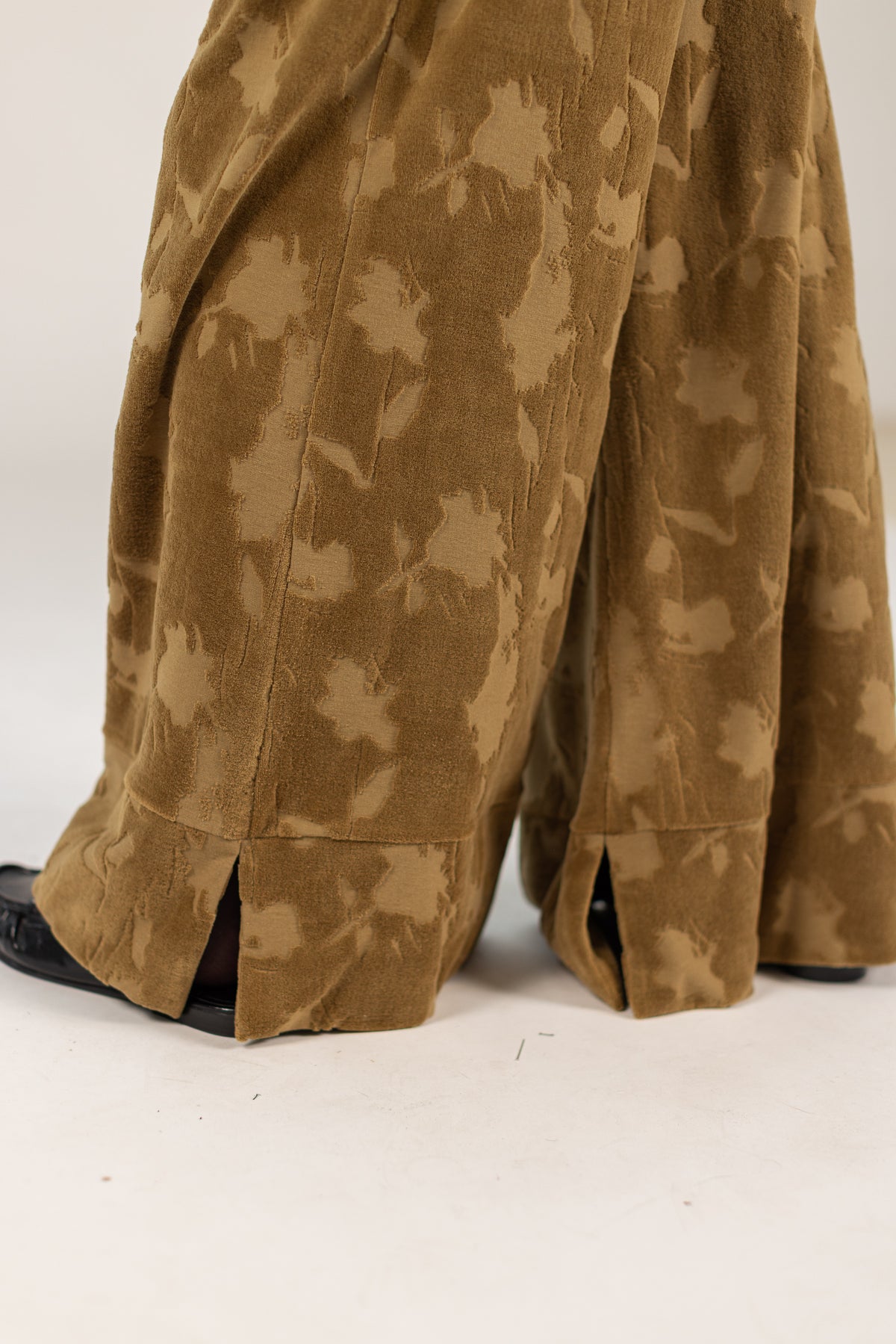 Trousers Sally Olive Velvet