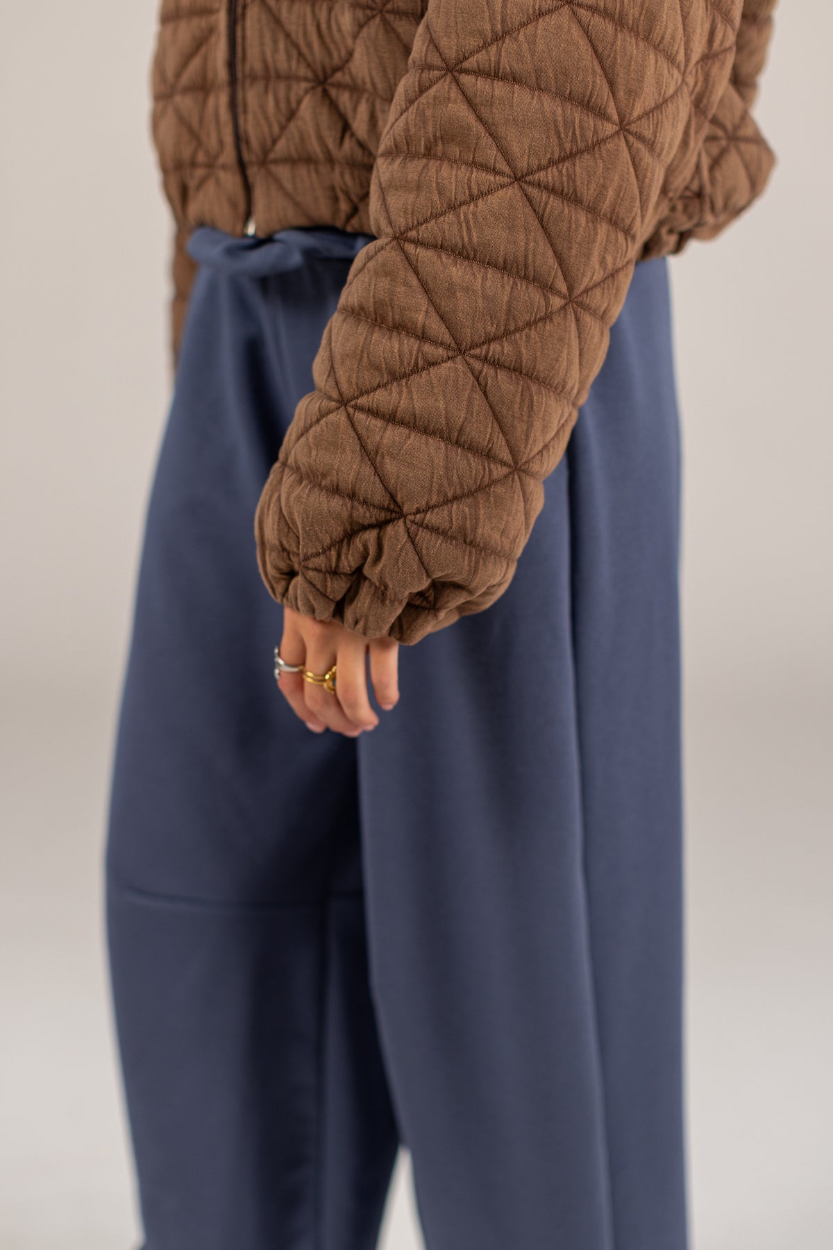 Bomber Jacket Jody Brown Quilted