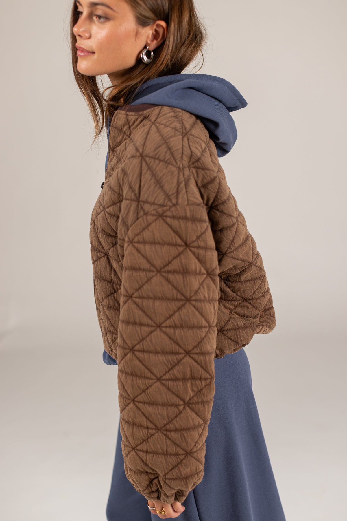 Bomber Jacket Jody Brown Quilted