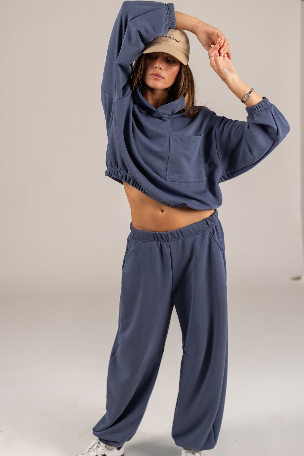Hoodie Victa Dusty Blue