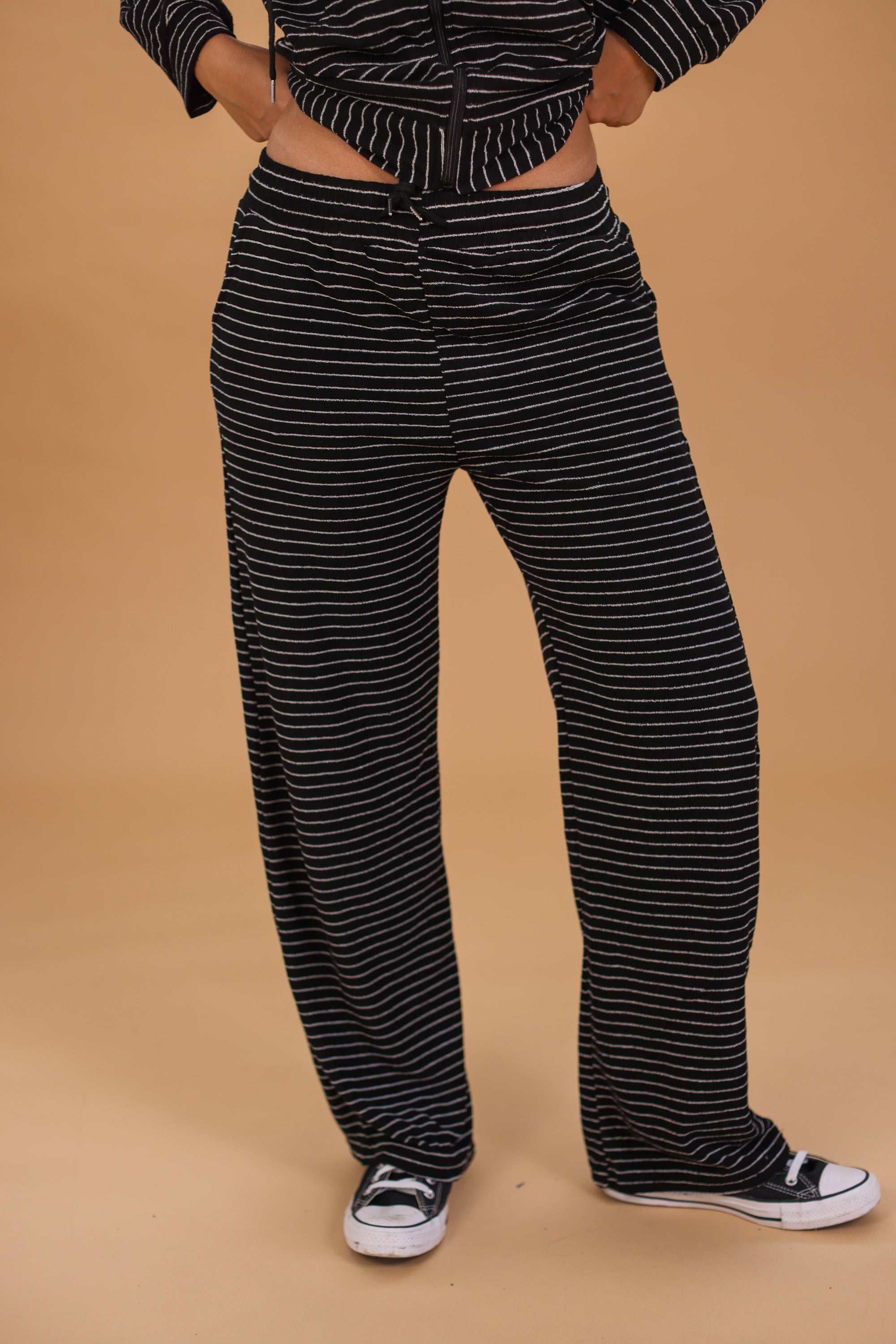 Sweatpants Jeff Black Stripes