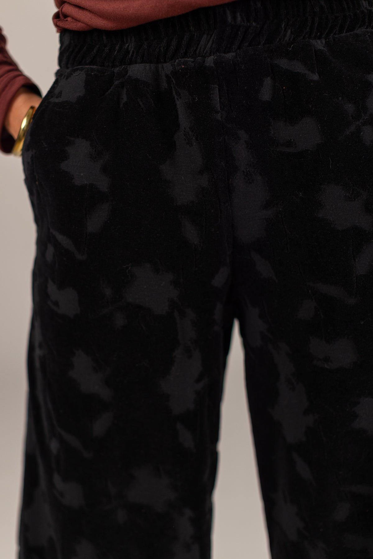 Trousers Sally Black Velvet