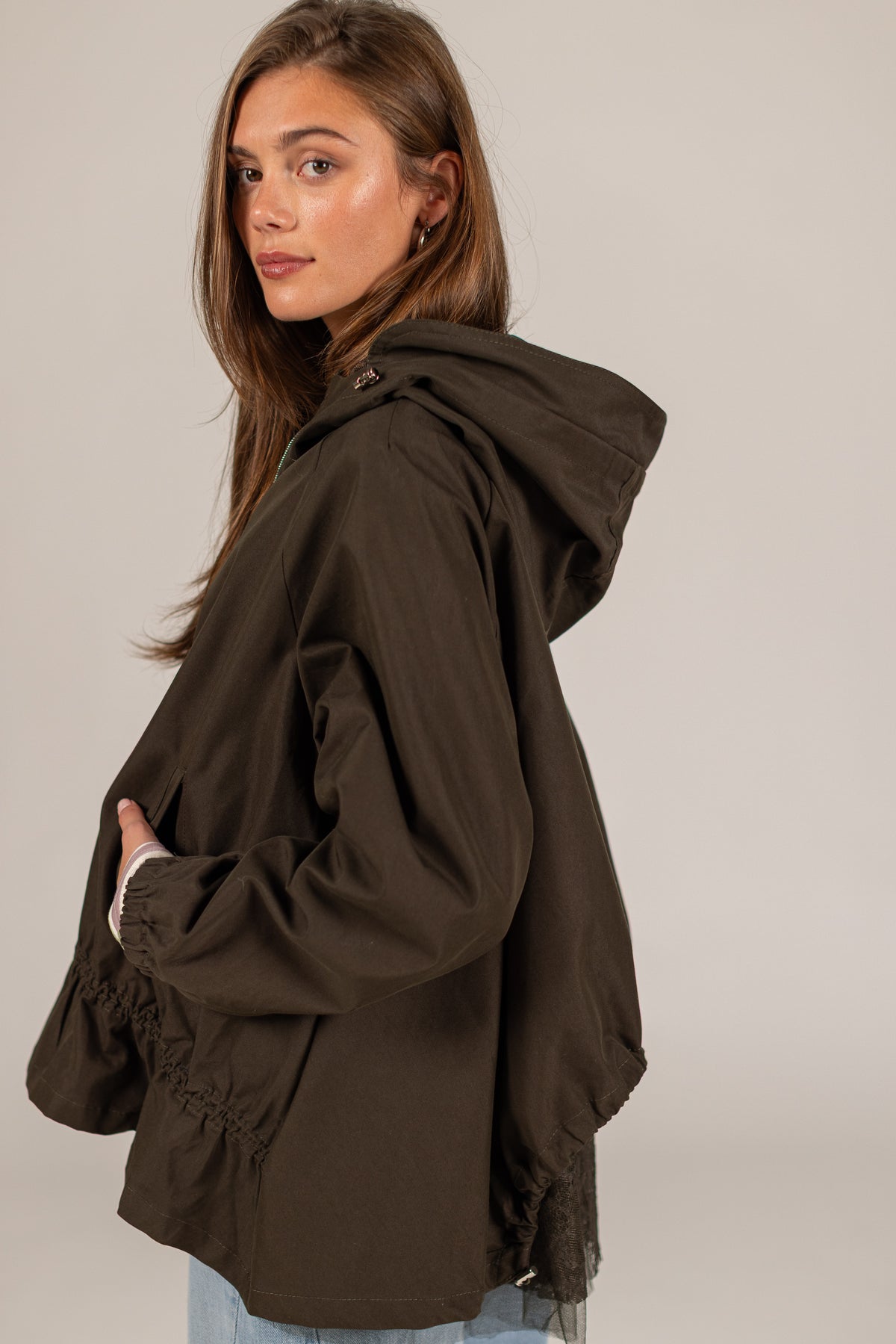 Jacket Willow Khaki Lace