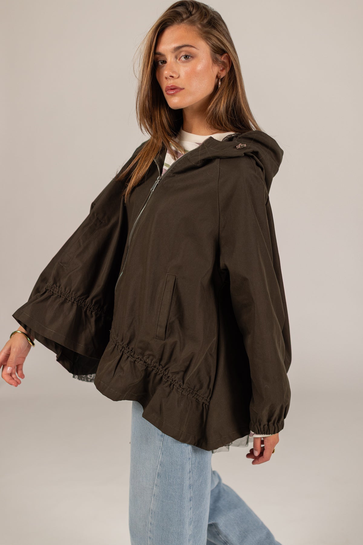 Jacket Willow Khaki Lace