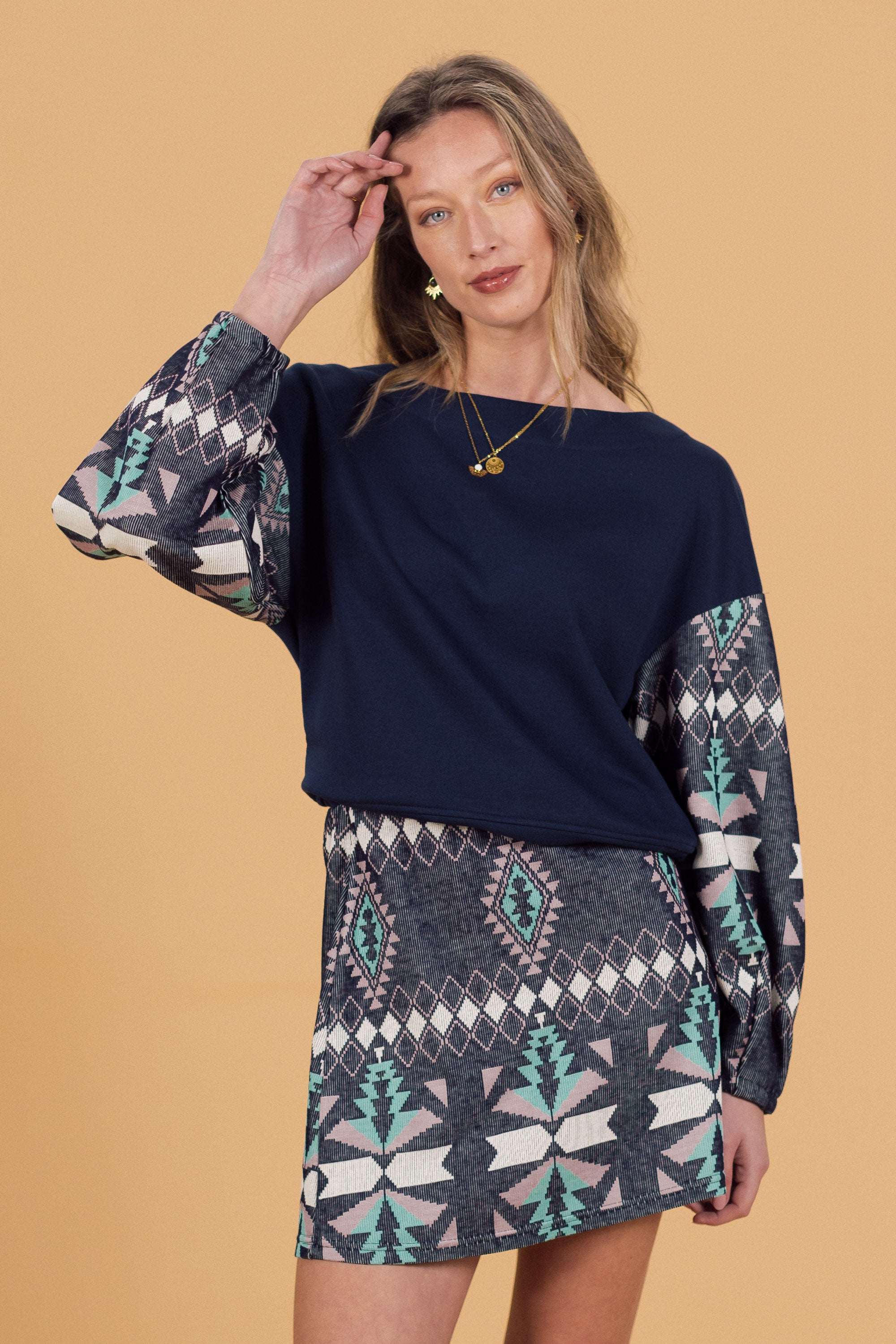 Pullover Caelia Blue Nomad