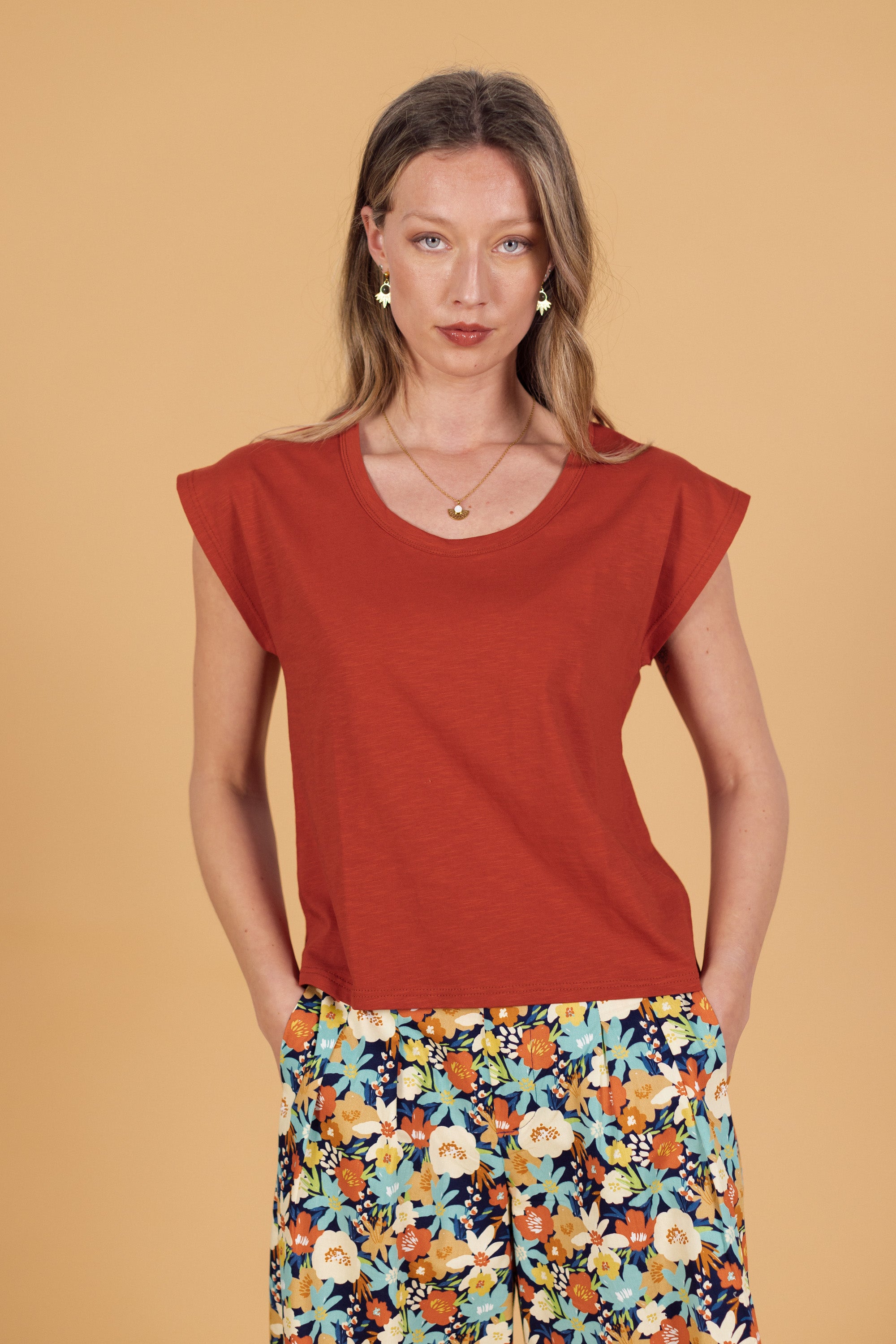 Top Sylvana Gebranntes Orange
