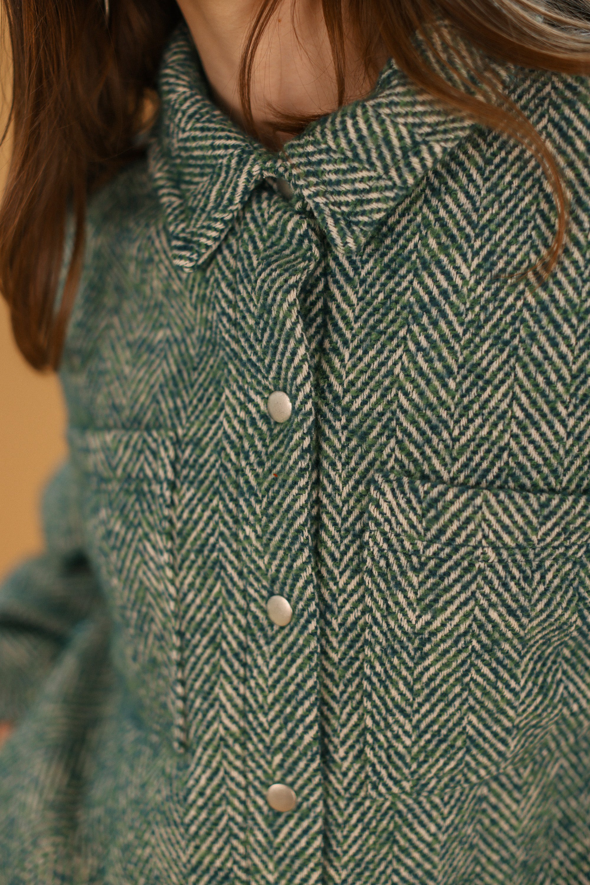 Jacket Kimi Sage Herringbone
