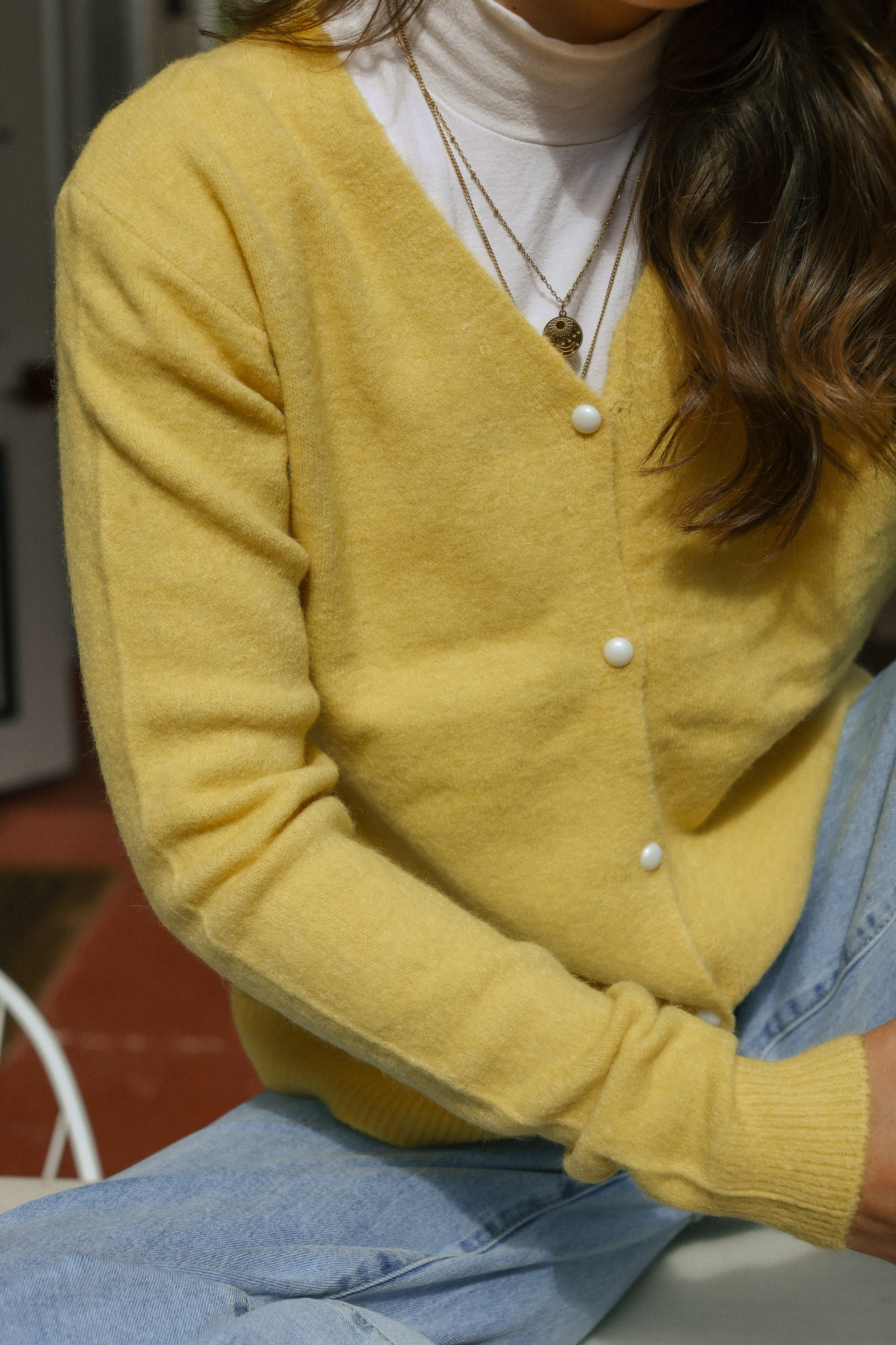 Cardigan Zion Dusty Yellow