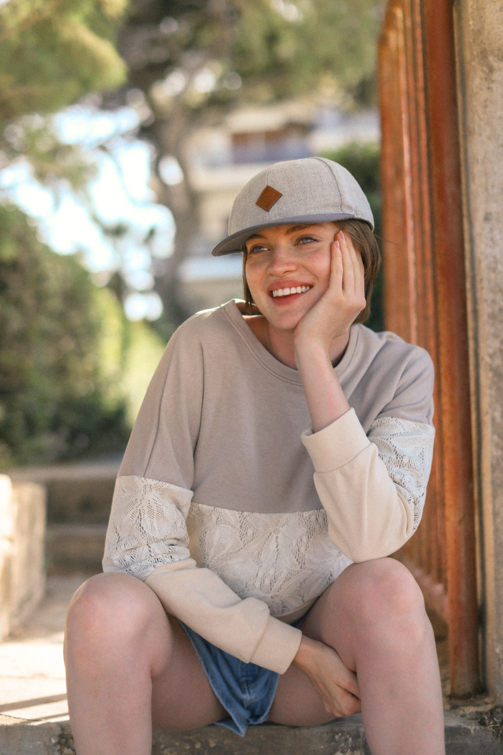 Sweater Mia Mocha Lace