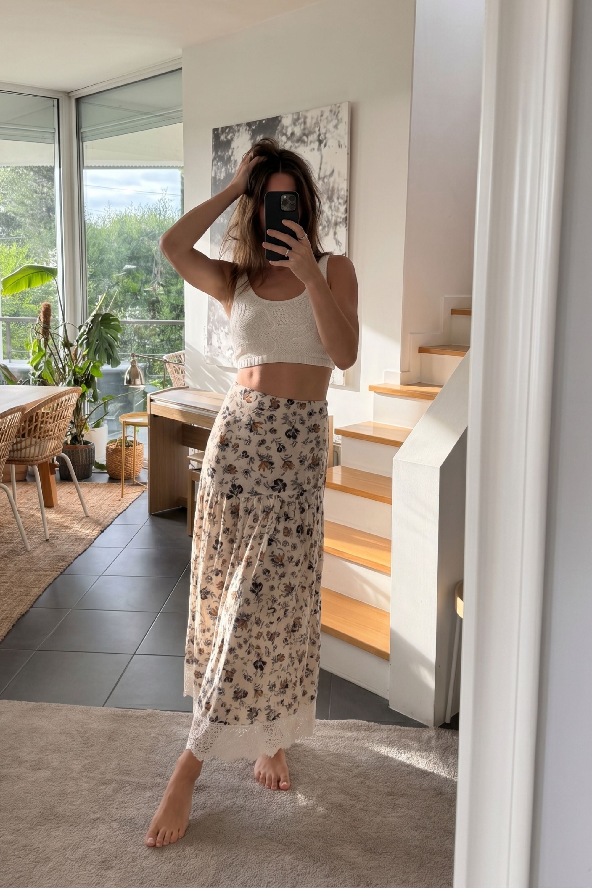 Skirt Celina Vintage Flowers