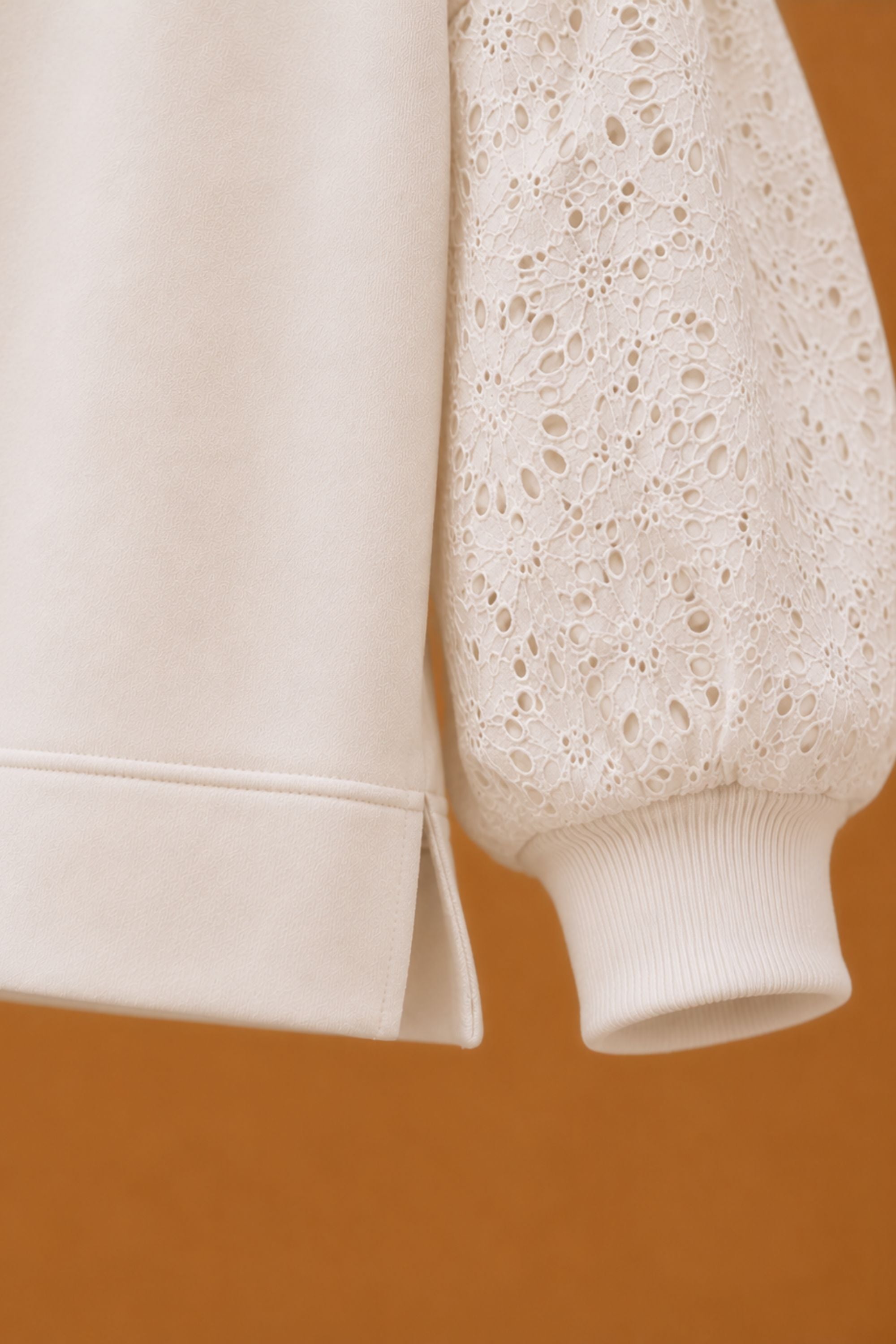 Kids Sweater Caelia White Embroidered