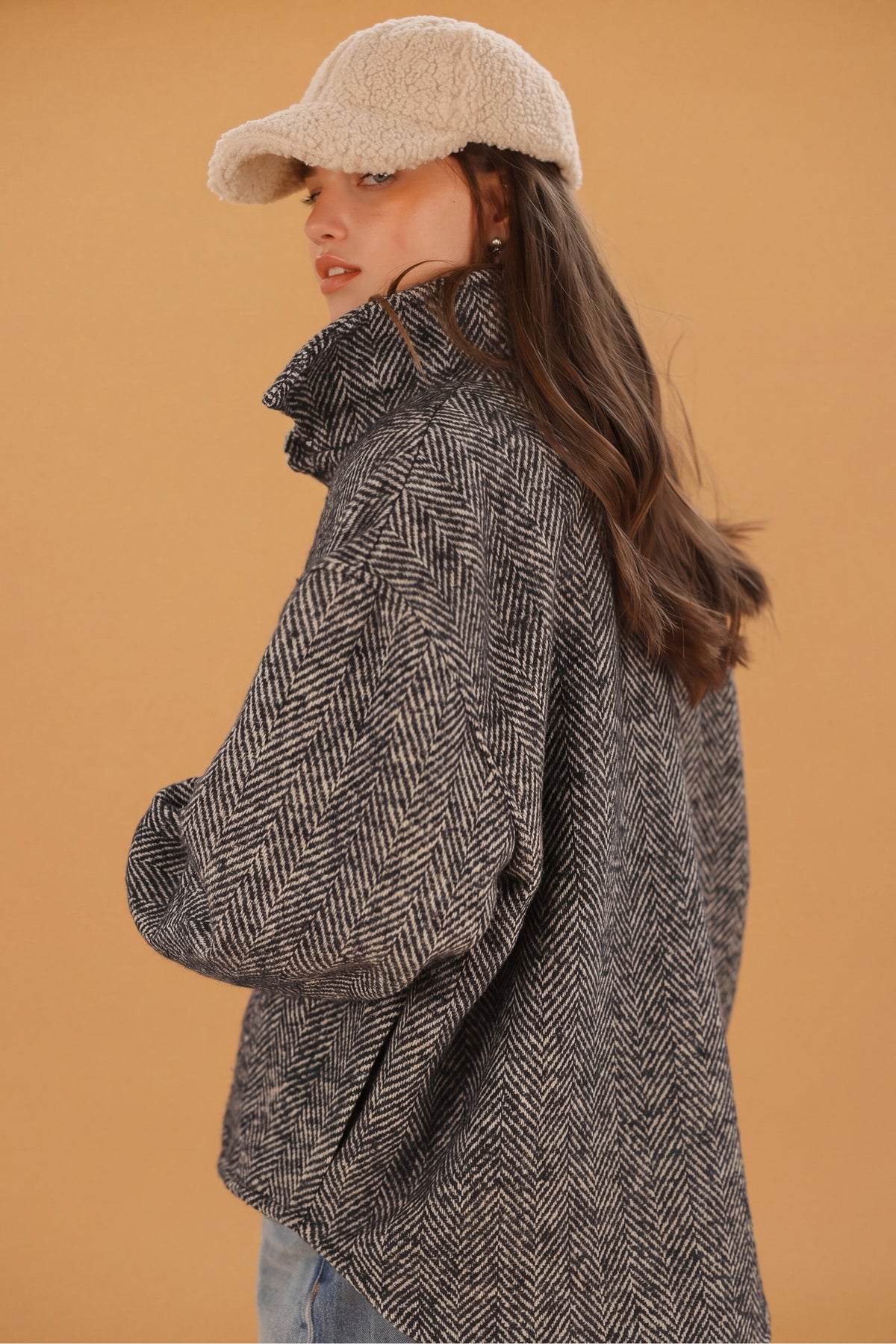 Jacket Kimi Grey Herringbone