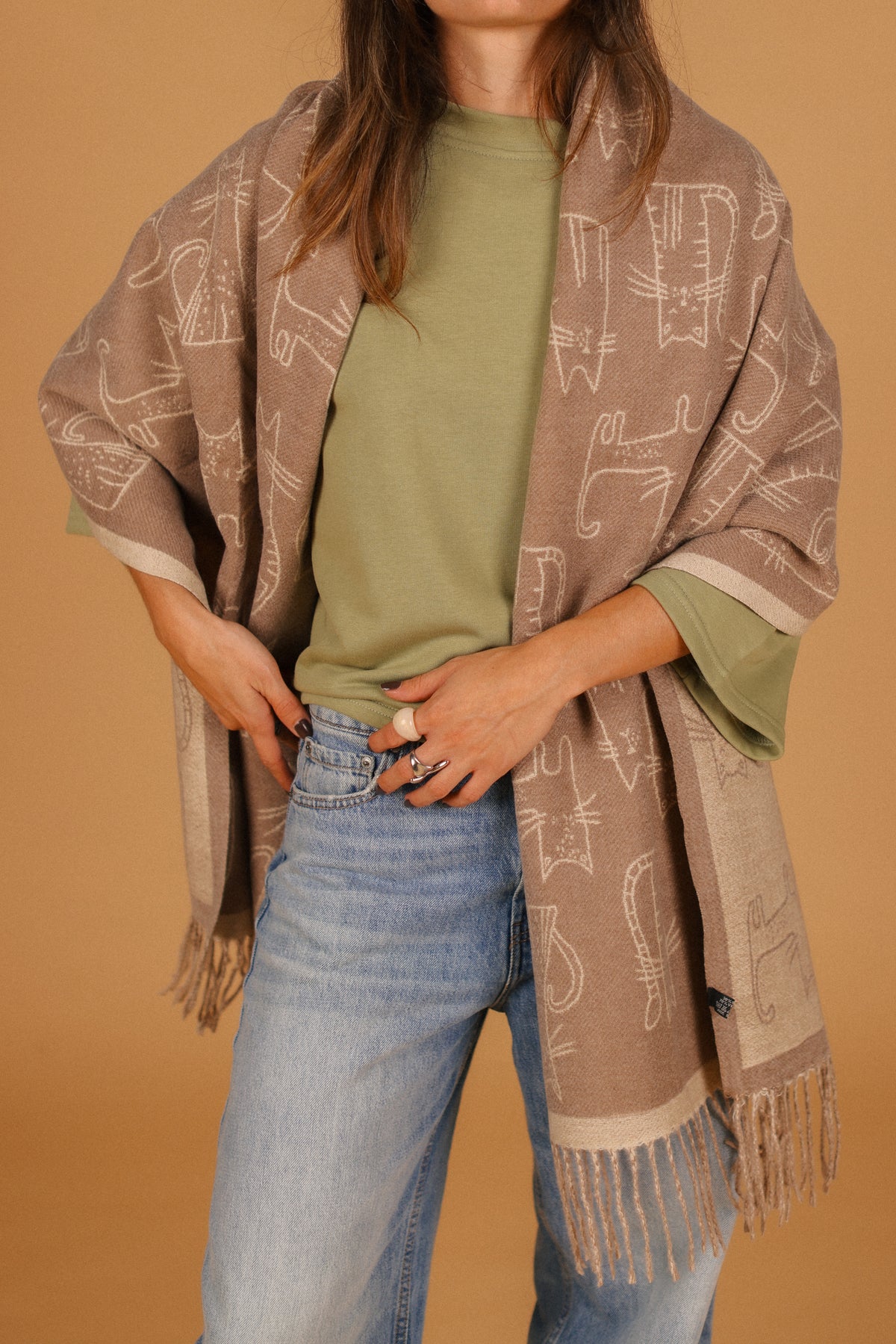 Scarf Nori Beige