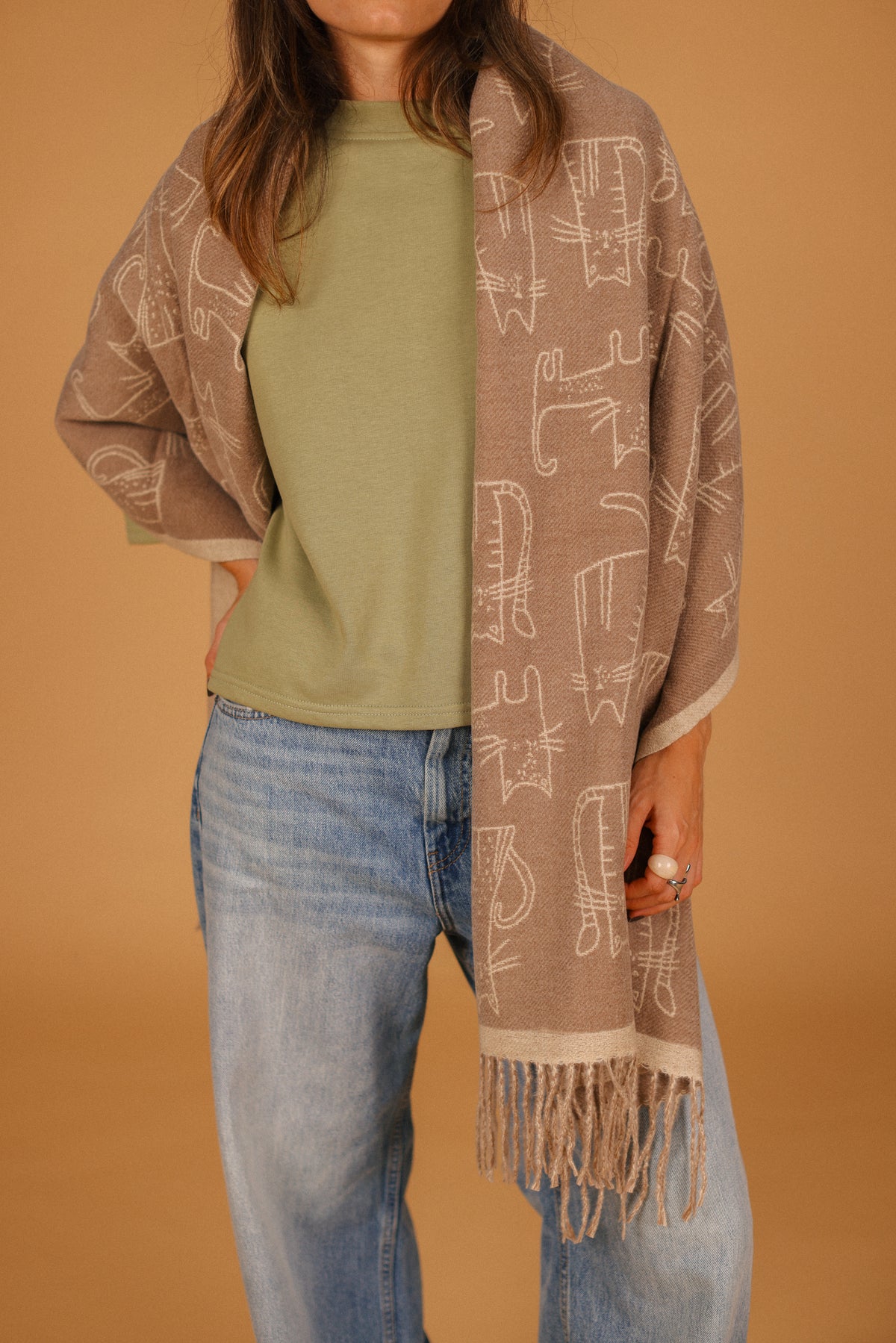 Scarf Nori Beige