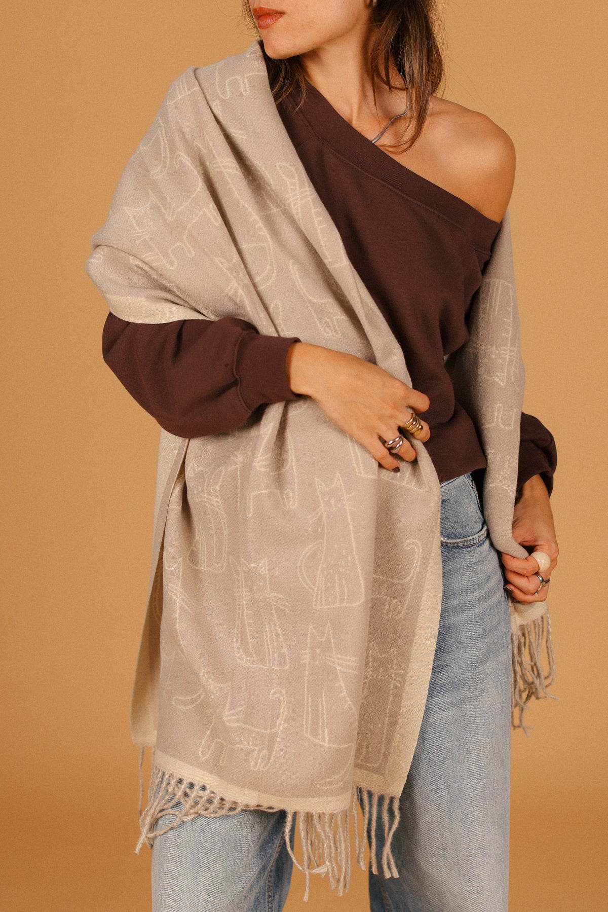 Scarf Nori Greige