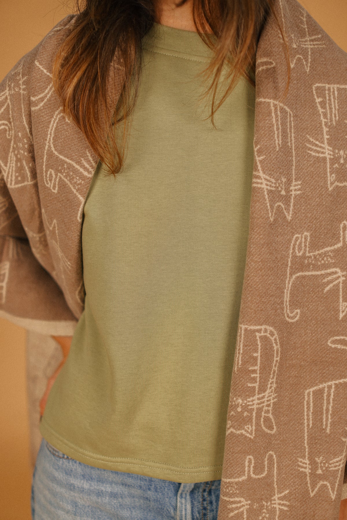 Scarf Nori Beige