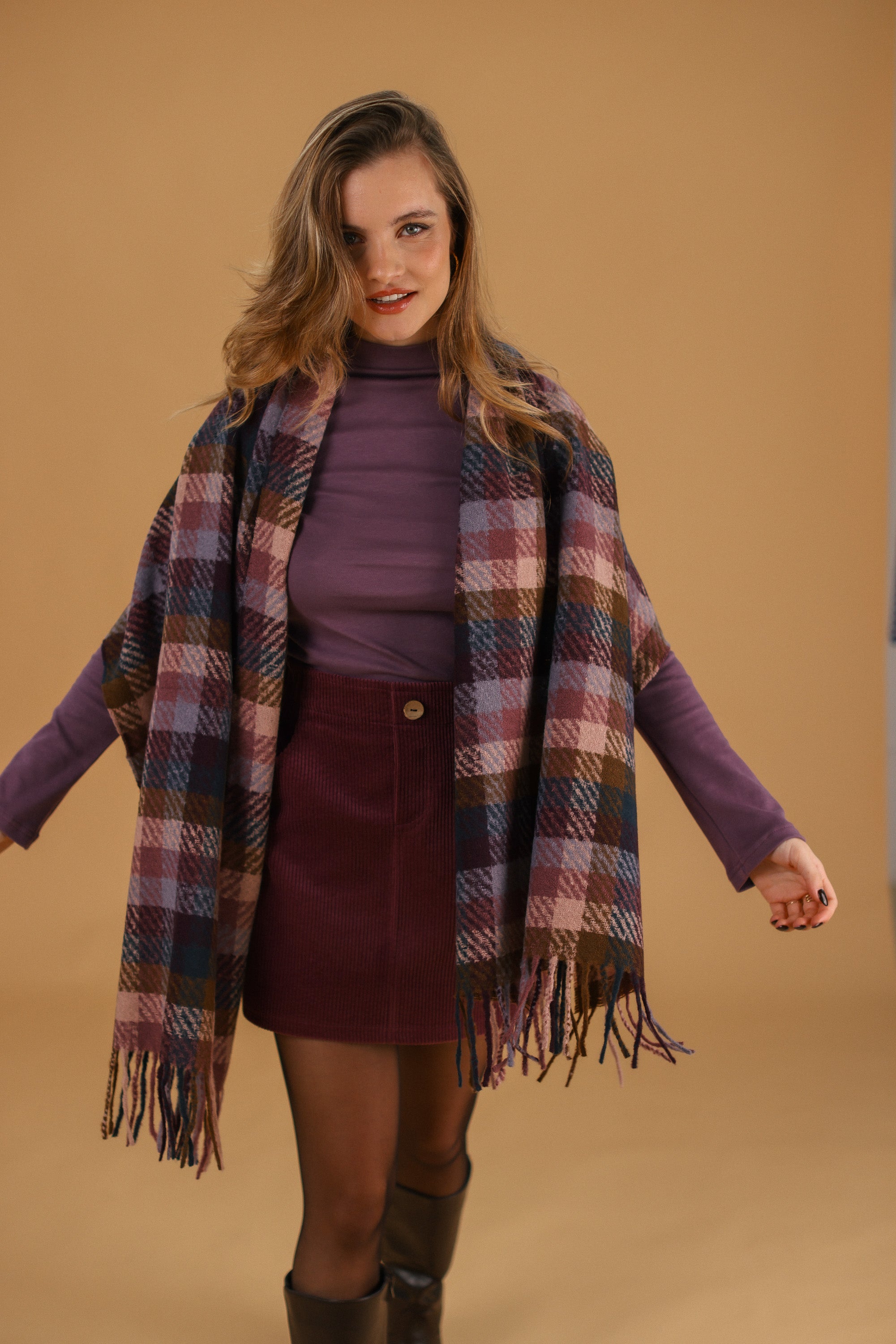 Scarf Callen Brown Purple