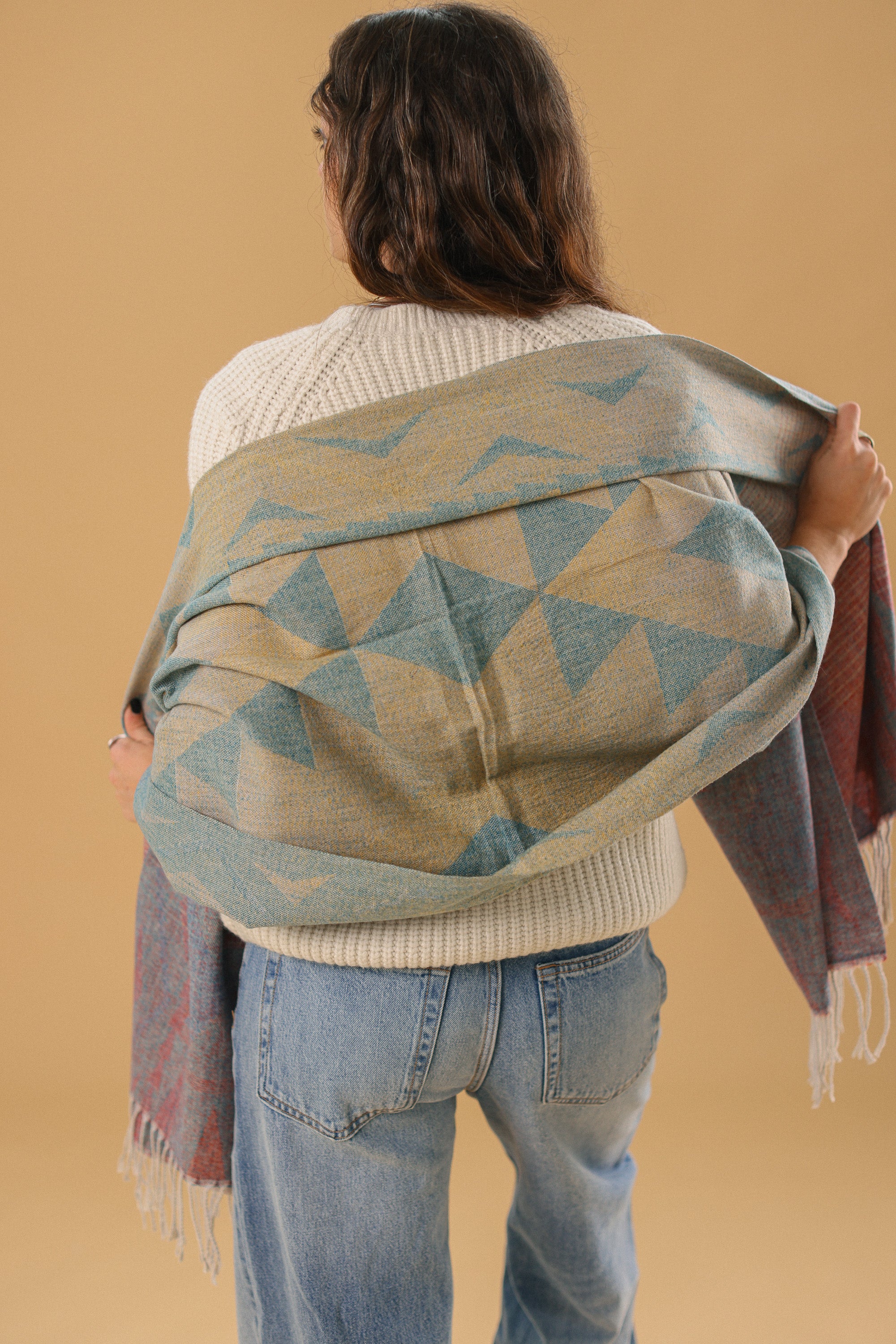 Scarf Auravine Red Lime